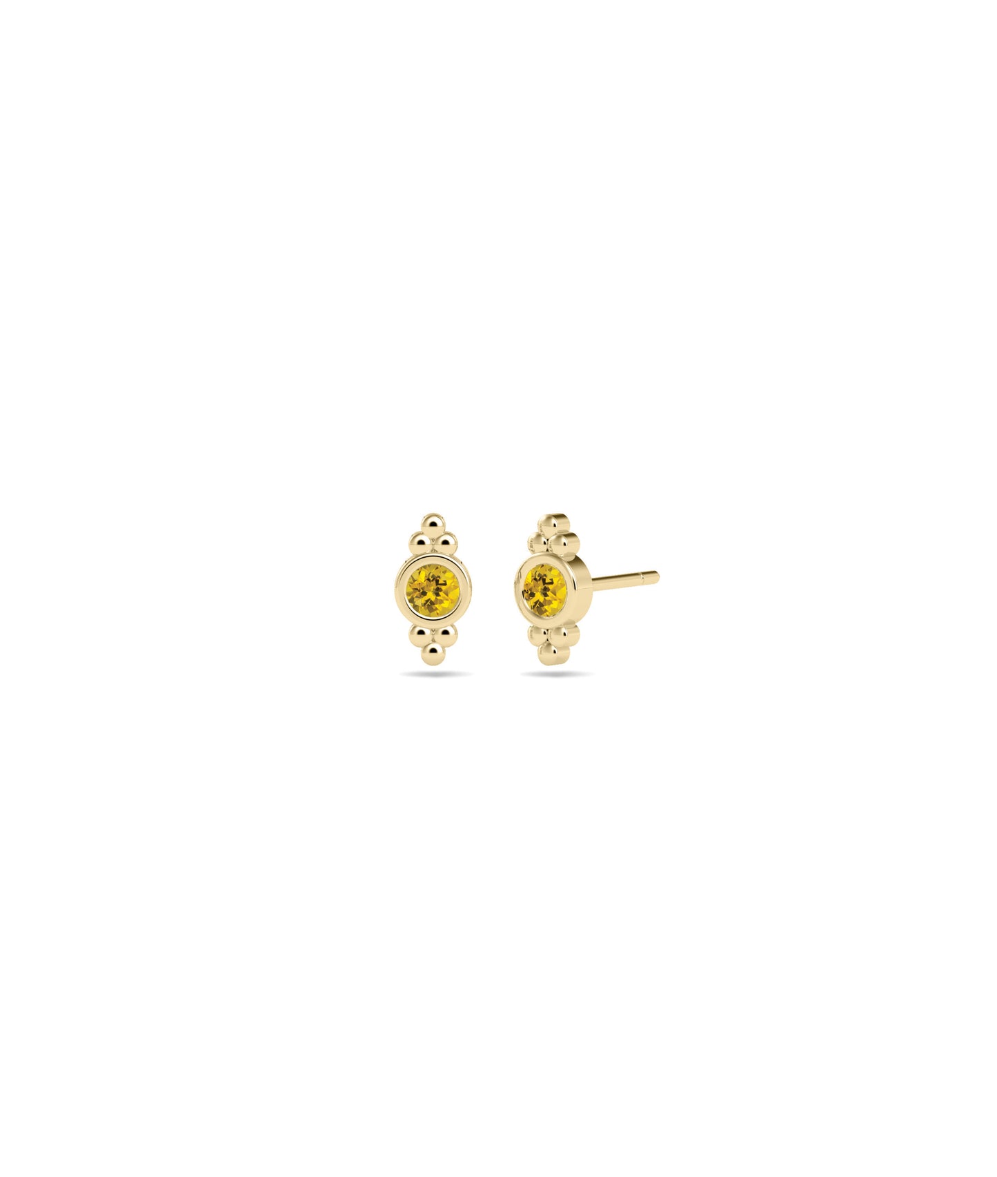 Birthstone Stud Earrings - Diamond Earrings for Everyday Jewelry Elegance