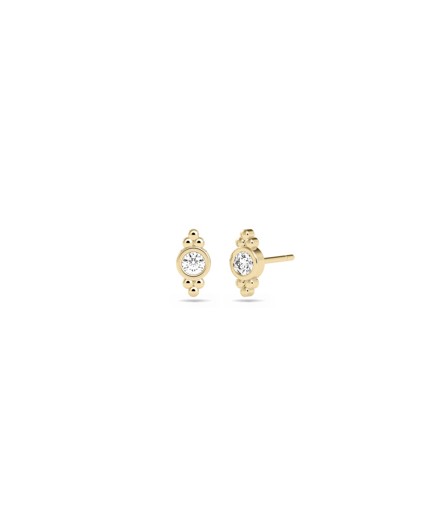 Birthstone Stud Earrings - Diamond Earrings for Everyday Jewelry Elegance