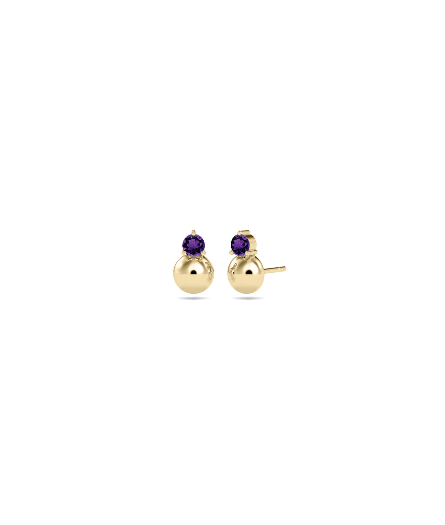 Birthstone Bubble Stud Earring