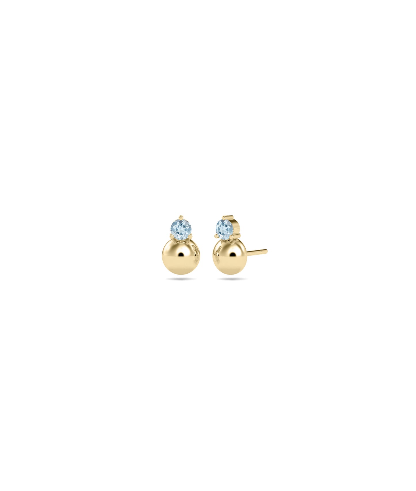 Birthstone Bubble Stud Earring