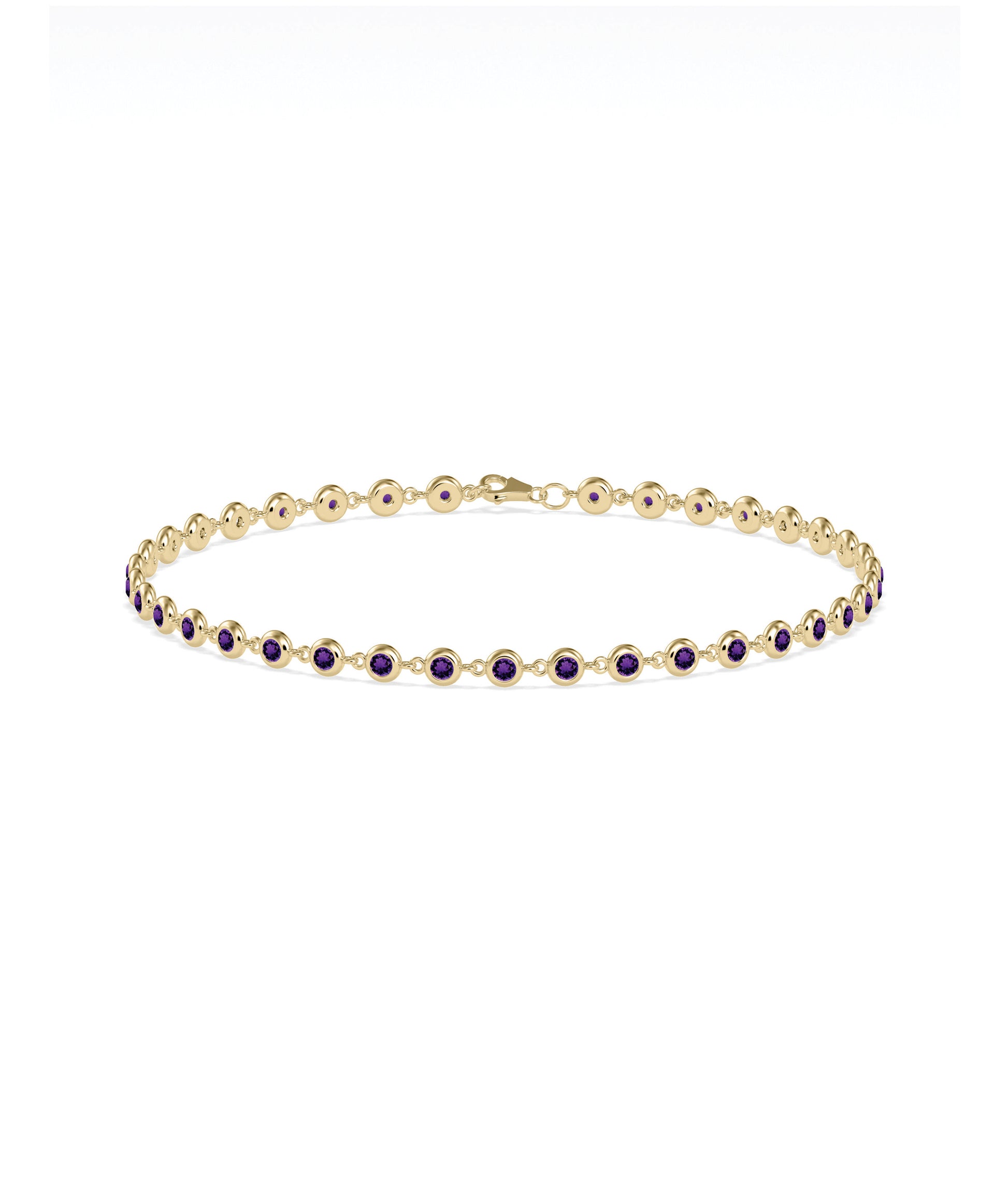 Birthstone Bezel Station Bracelet | Diamond Bracelets