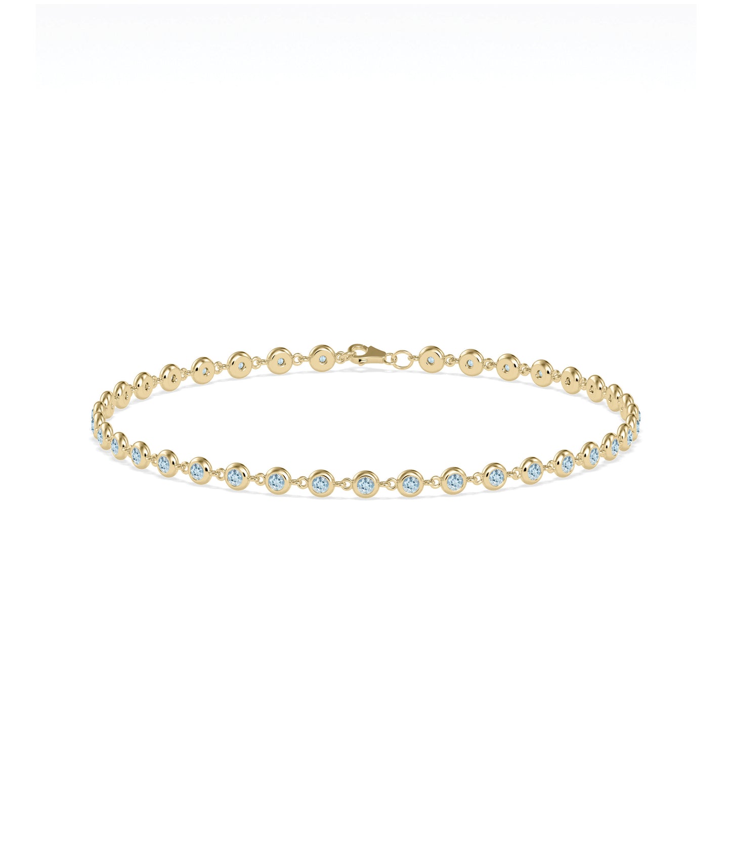 Birthstone Bezel Station Bracelet | Diamond Bracelets