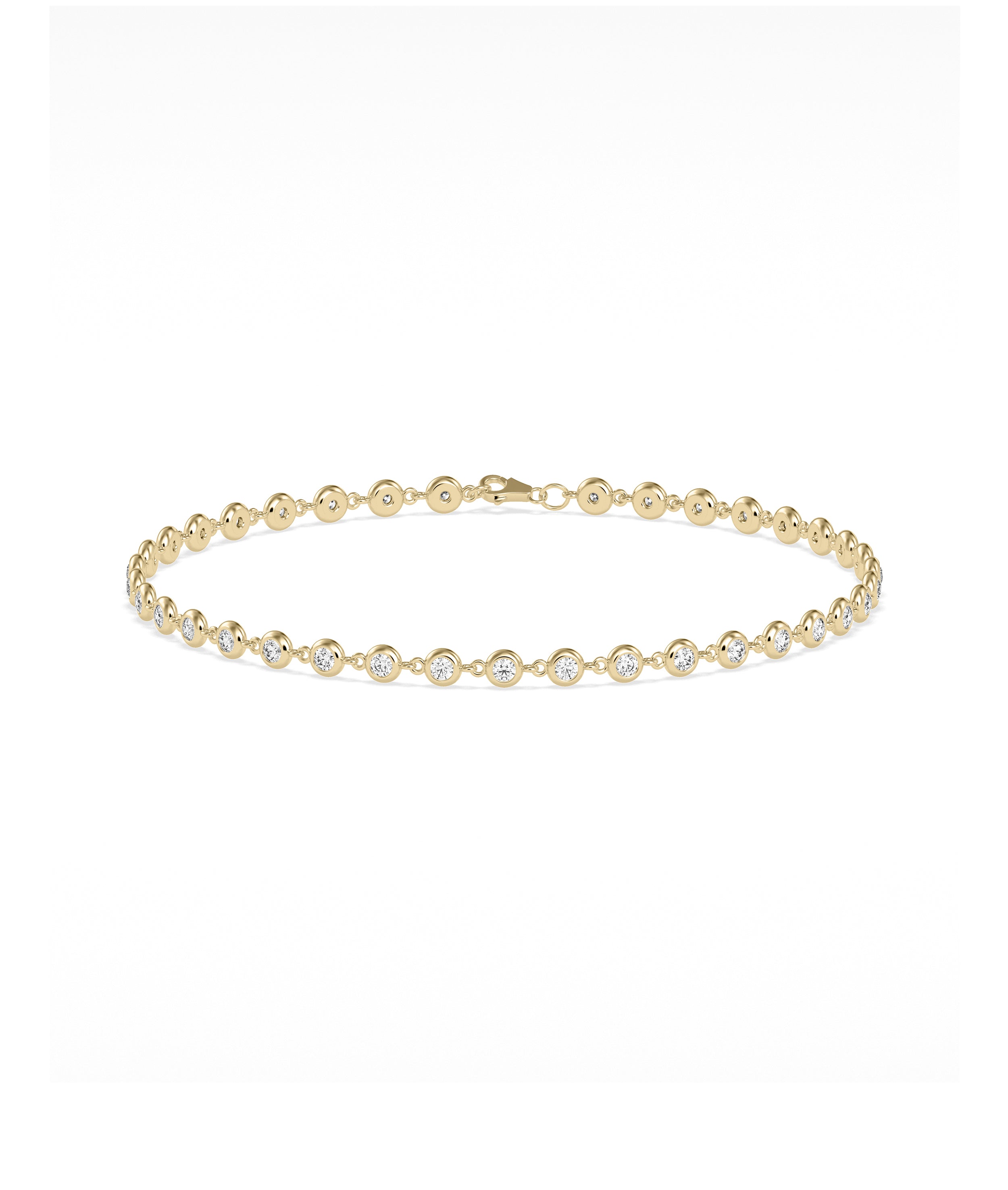 Birthstone Bezel Station Bracelet | Diamond Bracelets