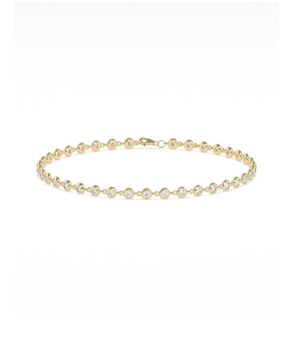 Birthstone Bezel Station Bracelet | Diamond Bracelets