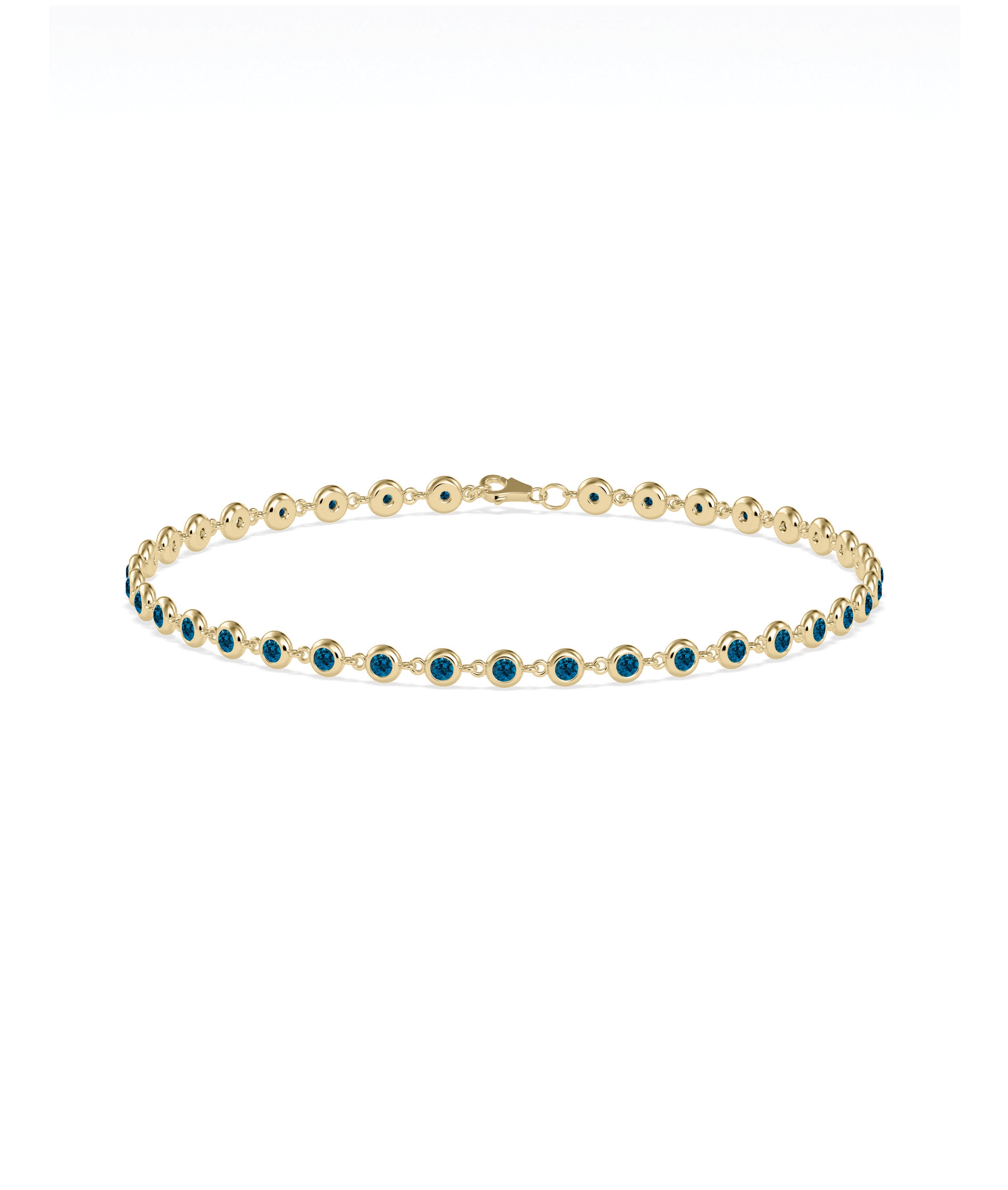 Birthstone Bezel Station Bracelet | Diamond Bracelets