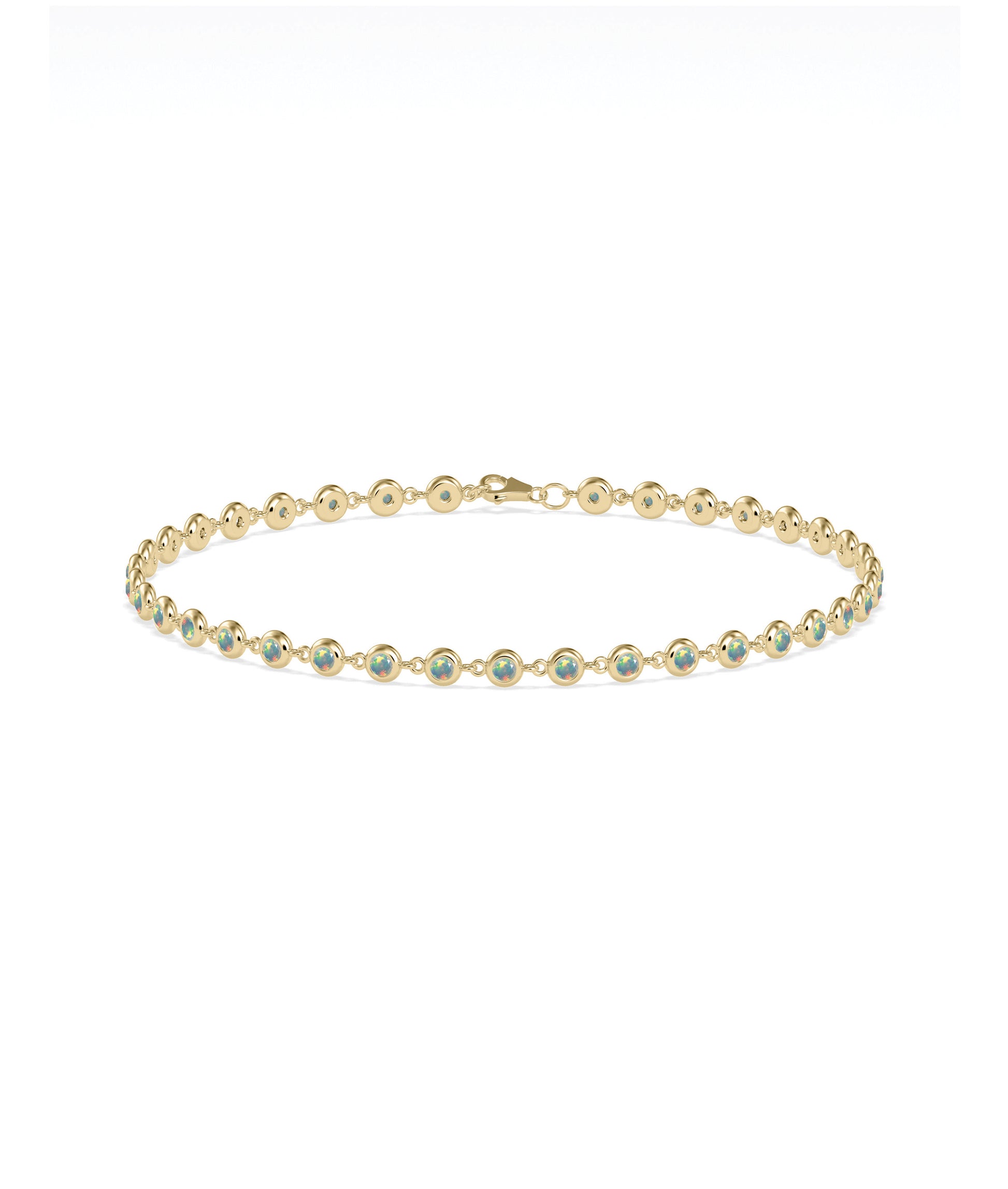 Birthstone Bezel Station Bracelet | Diamond Bracelets