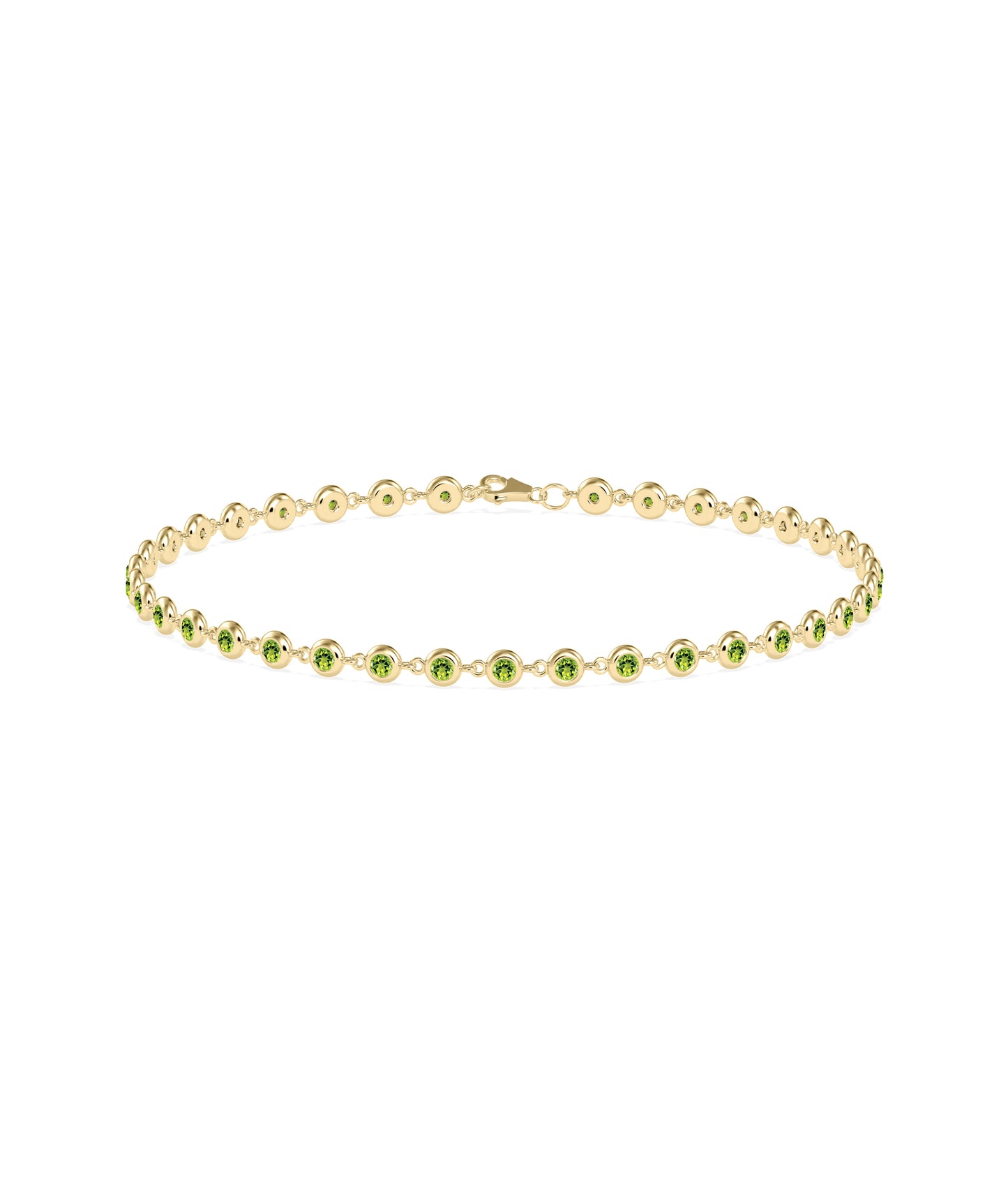 Birthstone Bezel Station Bracelet | Diamond Bracelets