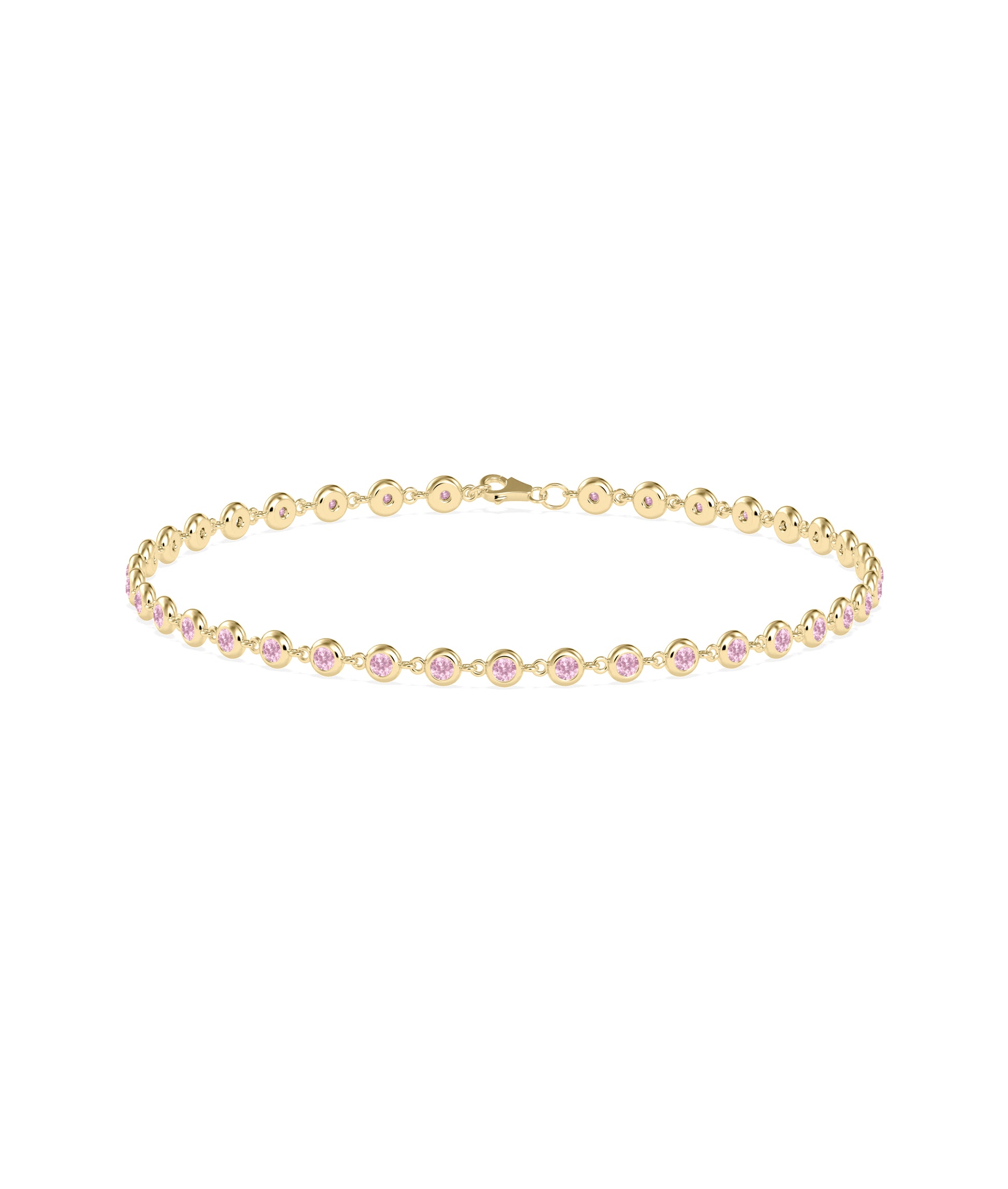 Birthstone Bezel Station Bracelet | Diamond Bracelets