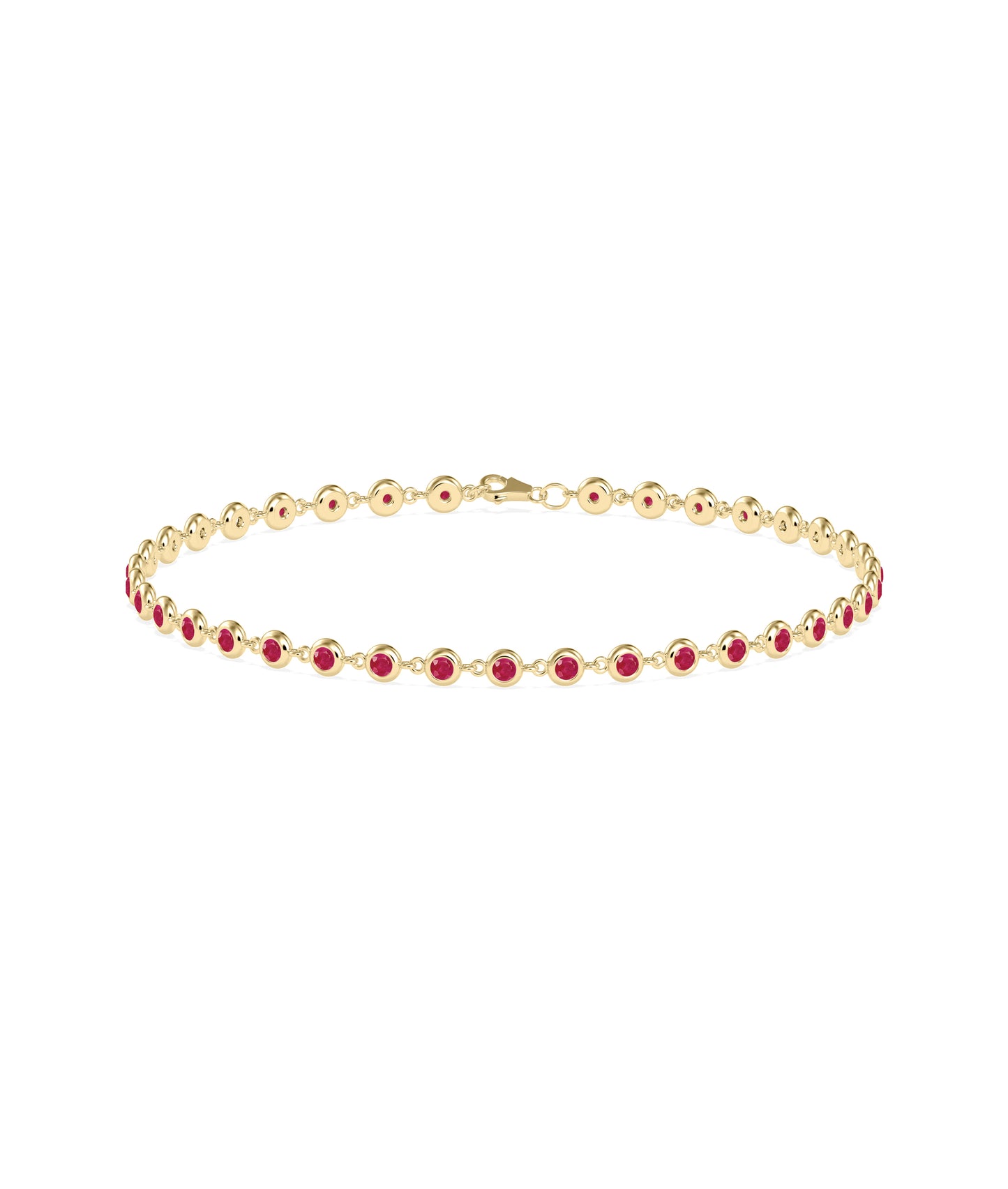 Birthstone Bezel Station Bracelet | Diamond Bracelets