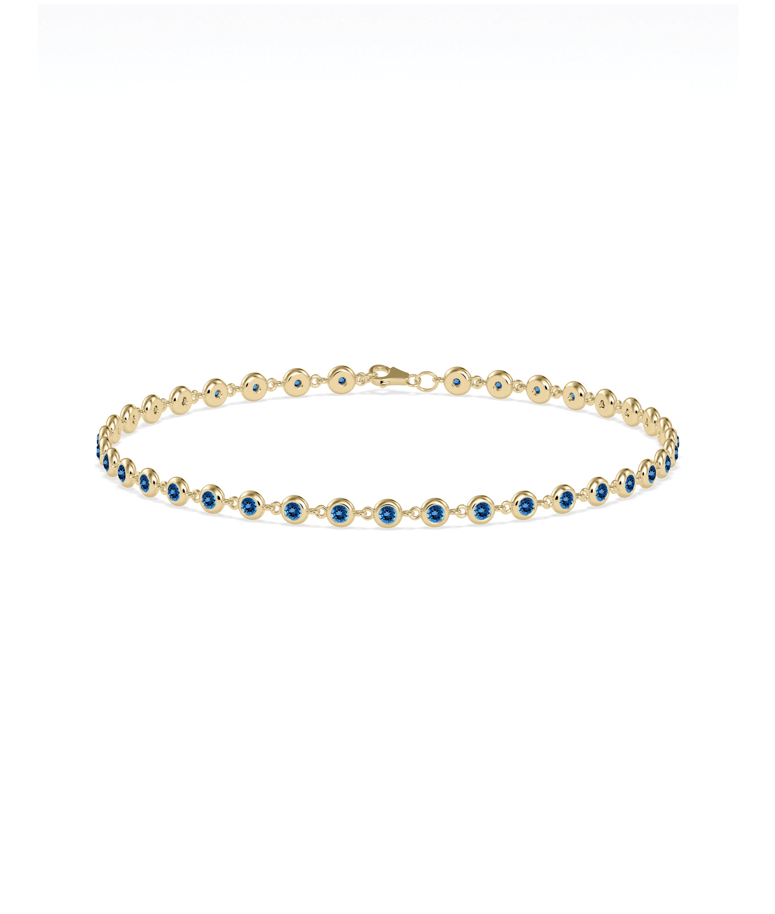 Birthstone Bezel Station Bracelet | Diamond Bracelets