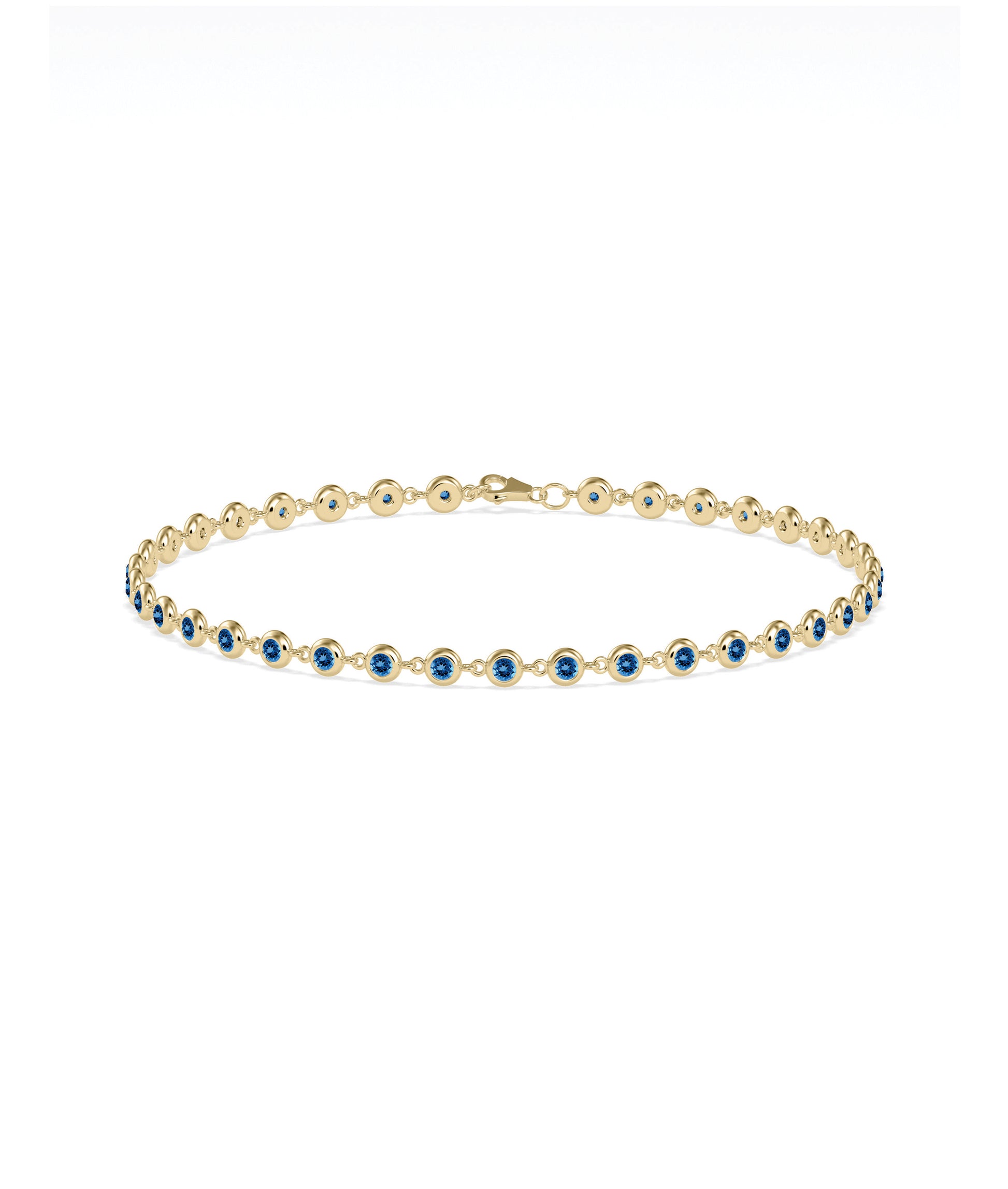 Birthstone Bezel Station Bracelet | Diamond Bracelets