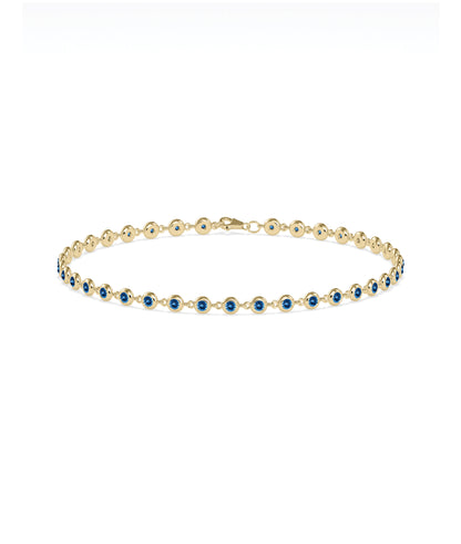 Birthstone Bezel Station Bracelet | Diamond Bracelets