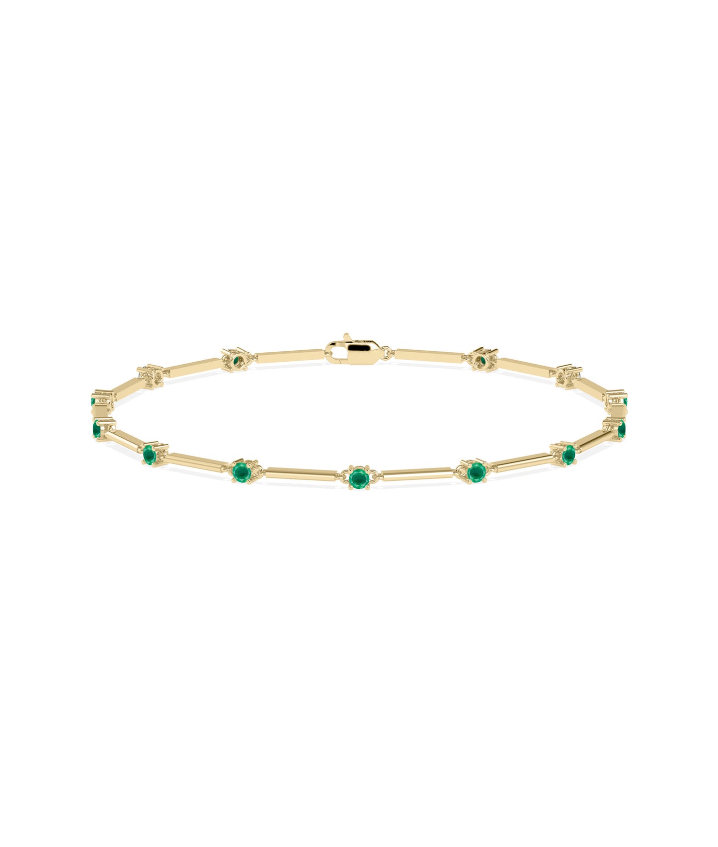 "Birthstone Station Bracelet - Elegant Diamond Bangle Bracelet for Every Occasion"