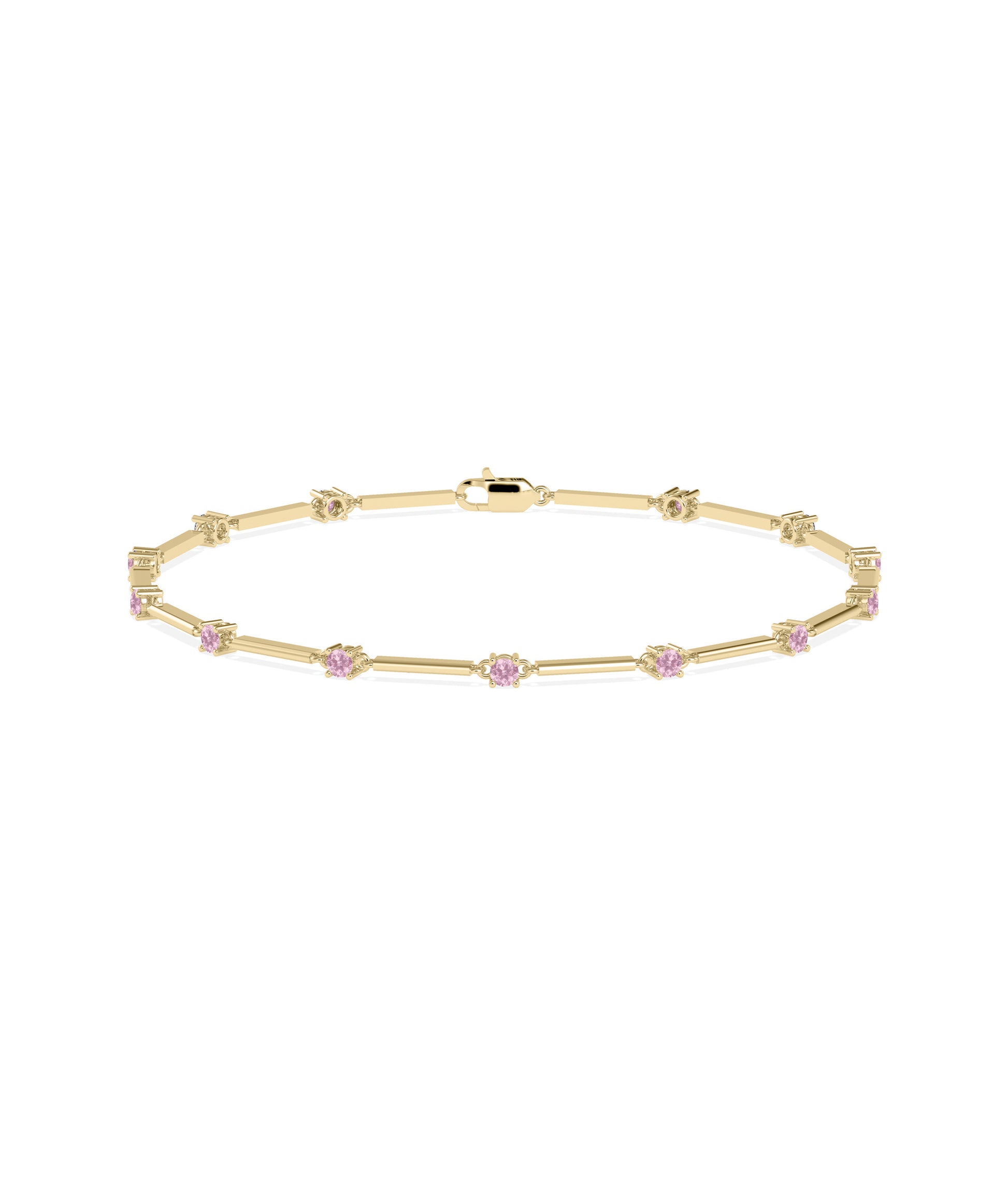 "Birthstone Station Bracelet - Elegant Diamond Bangle Bracelet for Every Occasion"