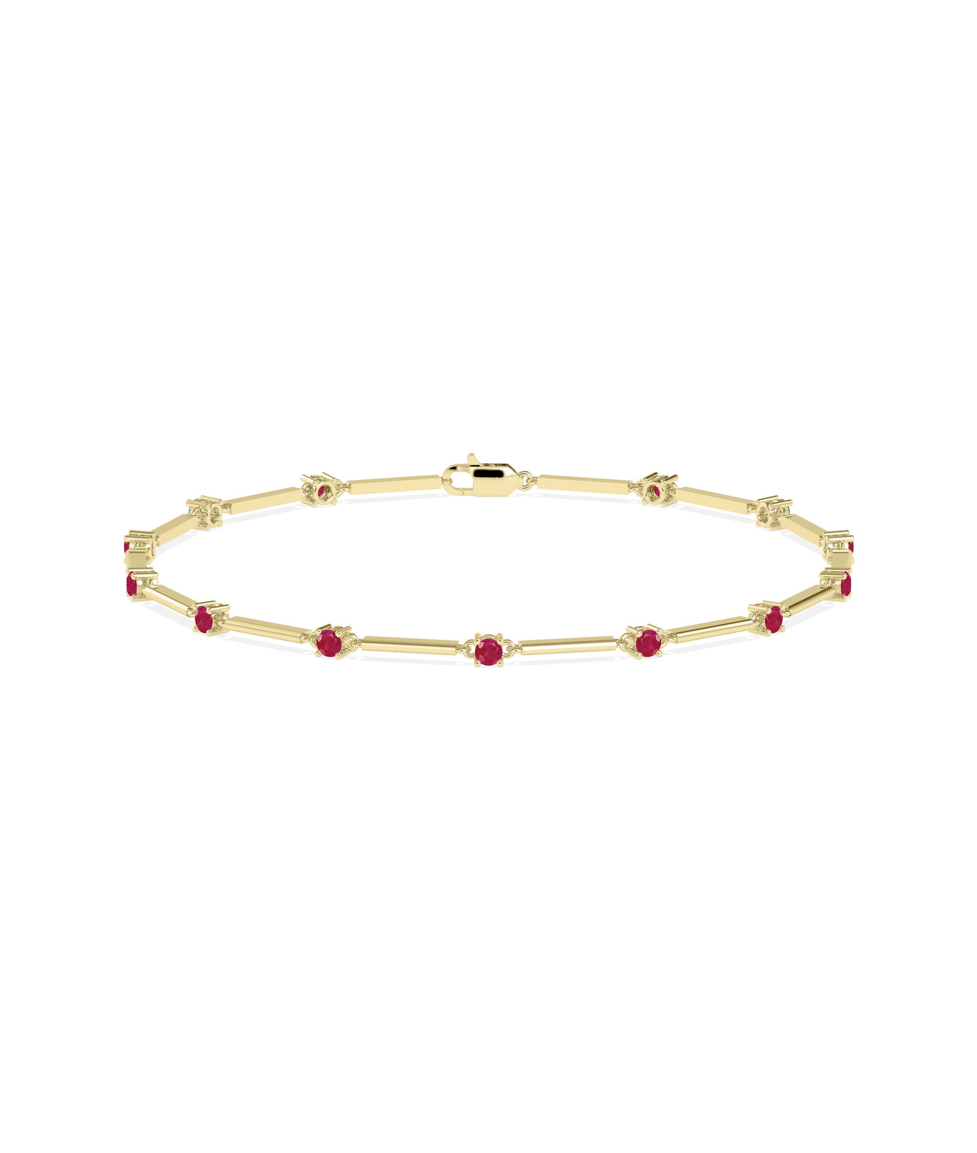 "Birthstone Station Bracelet - Elegant Diamond Bangle Bracelet 