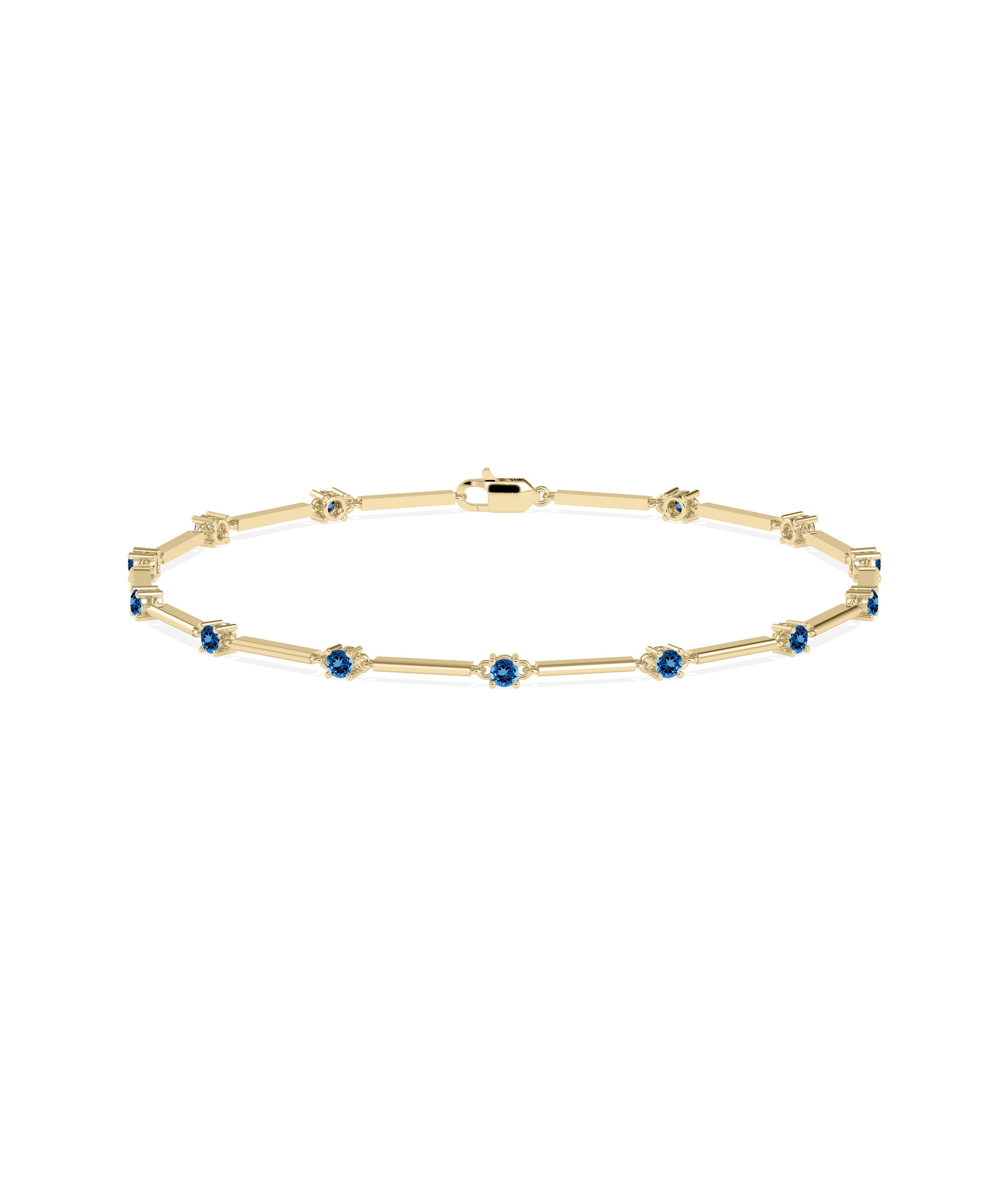 "Birthstone Station Bracelet - Elegant Diamond Bangle Bracelet for Every Occasion"