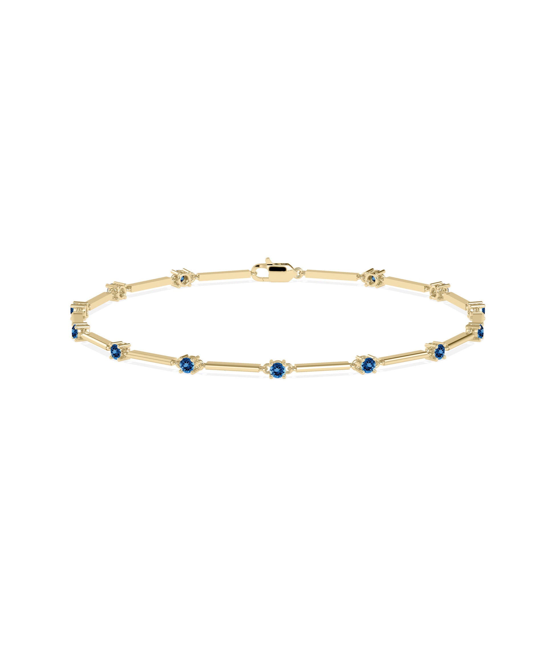 "Birthstone Station Bracelet - Elegant Diamond Bangle Bracelet for Every Occasion"