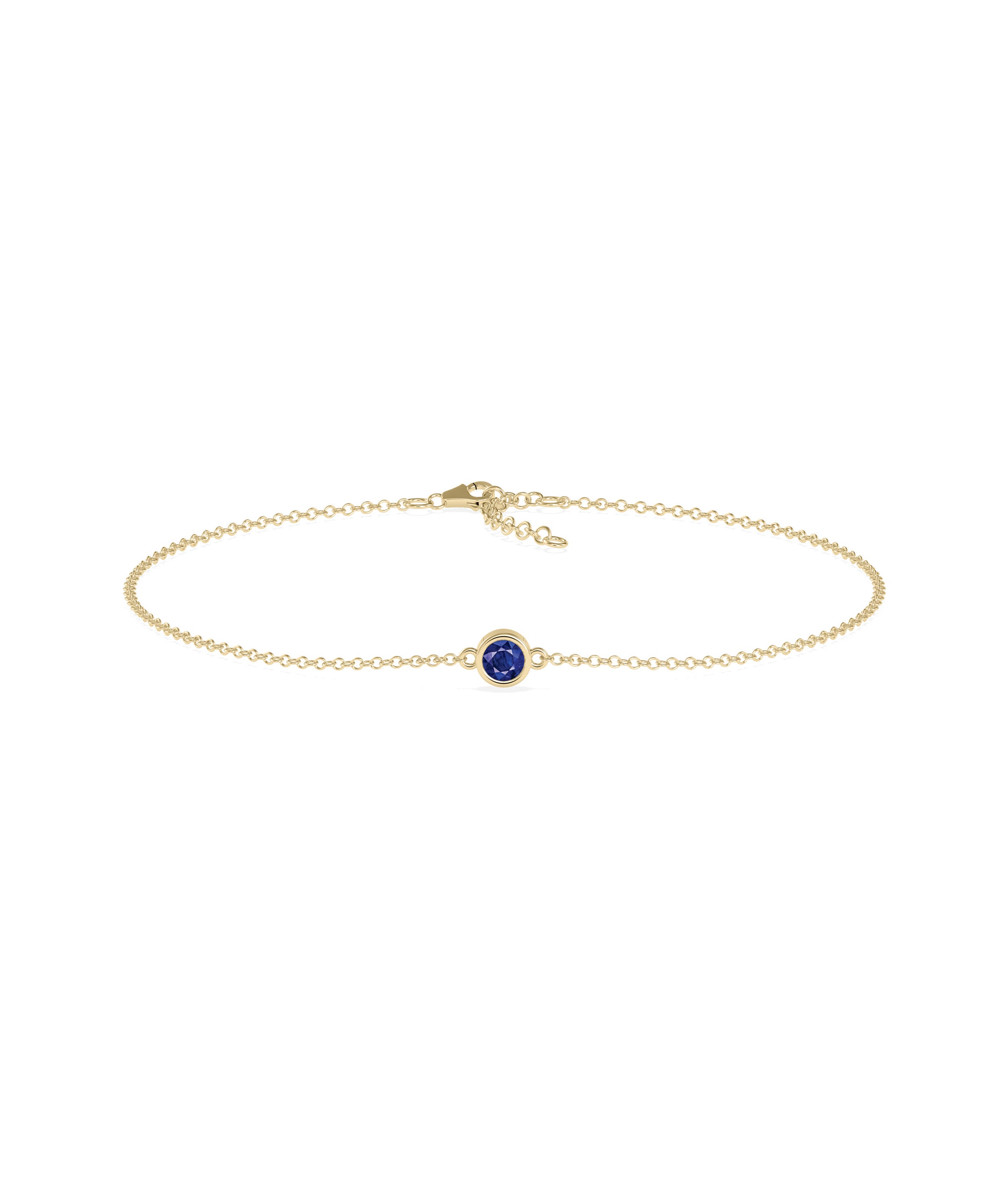 Birthstone Solitaire Bezel Bracelet