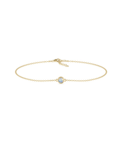 Birthstone Solitaire Bezel Bracelet