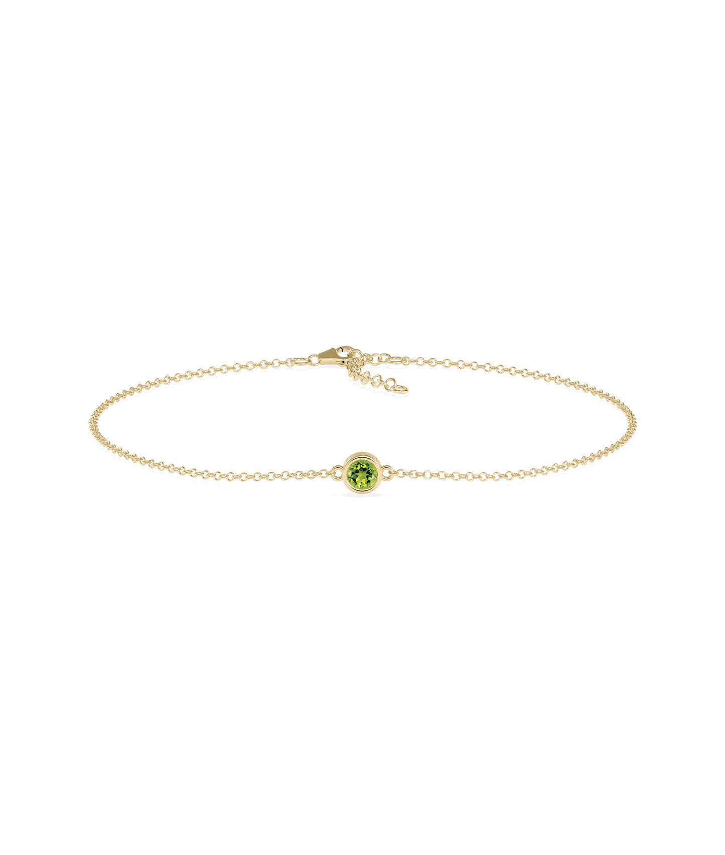 Birthstone Solitaire Bezel Bracelet