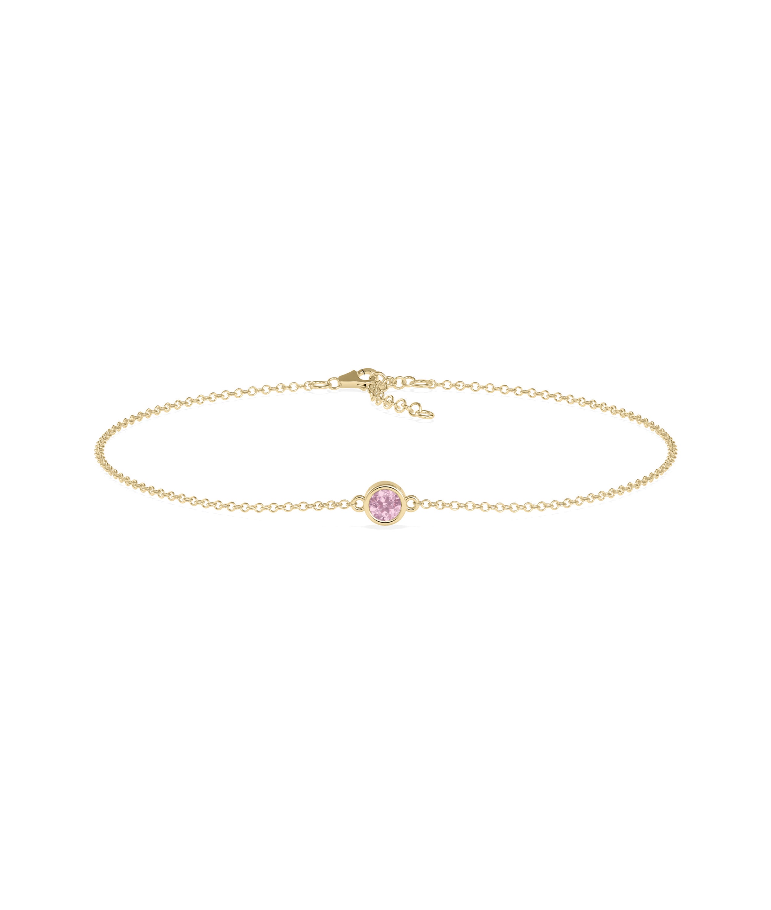 Birthstone Solitaire Bezel Bracelet