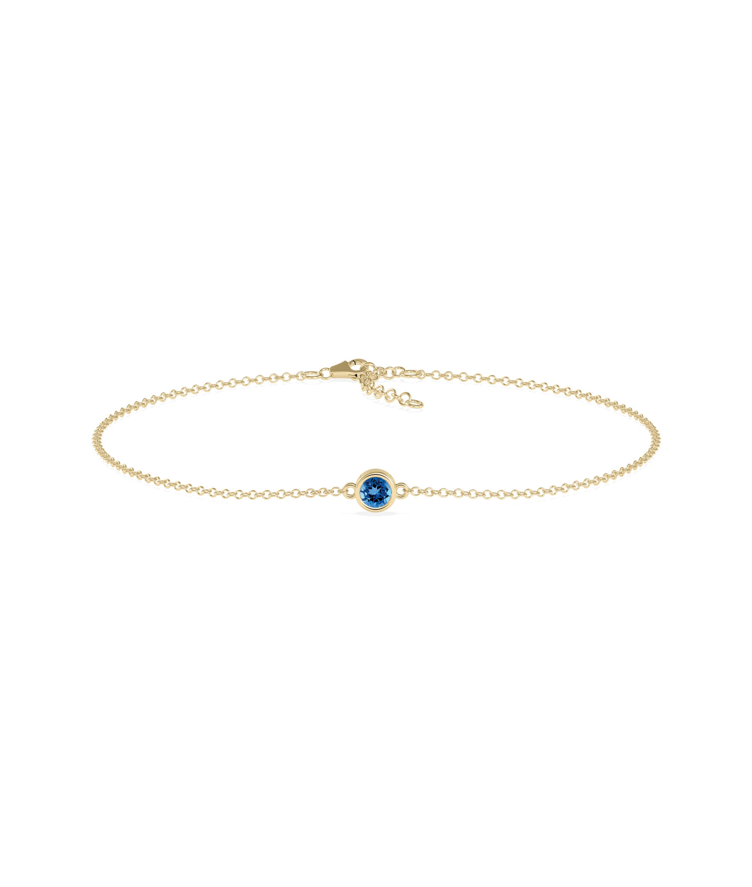 Birthstone Solitaire Bezel Bracelet