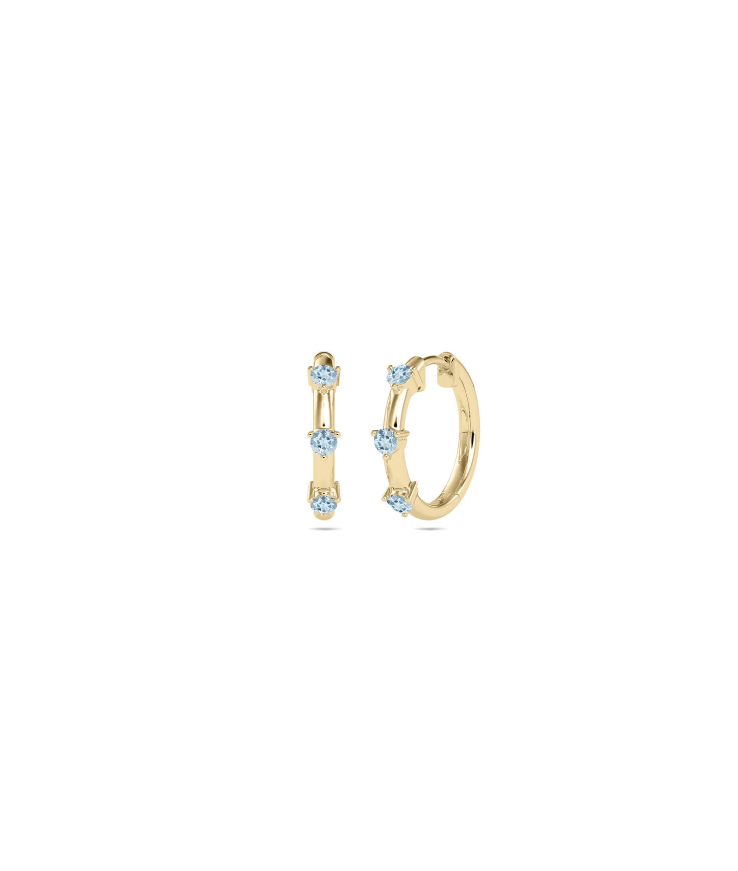 Birthstone Hoop Earring | Buy Diamond Earrings