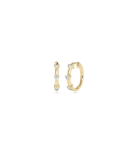 Birthstone Hoop Earring | Buy Diamond Earrings