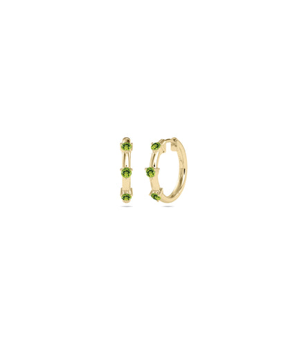 Birthstone Hoop Earring | Buy Diamond Earrings