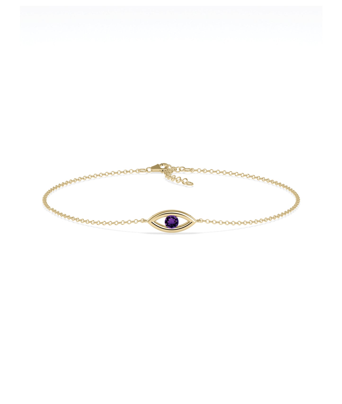 Birthstone Evil Eye Bracelet | Diamond Bracelet For Women