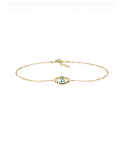 Birthstone Evil Eye Bracelet | Diamond Bracelet For Women