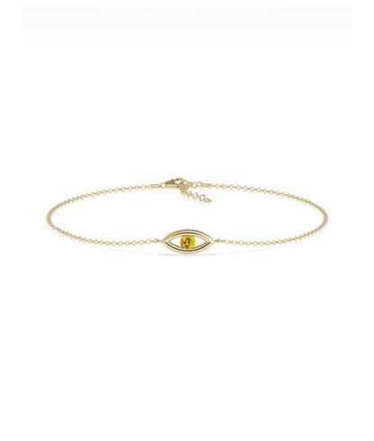 Birthstone Evil Eye Bracelet | Diamond Bracelet For Women