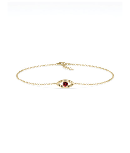 Birthstone Evil Eye Bracelet | Diamond Bracelet For Women