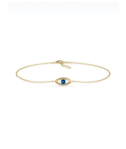 Birthstone Evil Eye Bracelet | Diamond Bracelet For Women