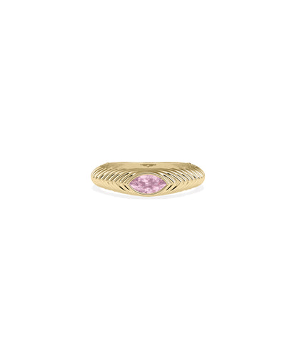 Birthstone Groove Ring | Perfect Engagement Rings For Women