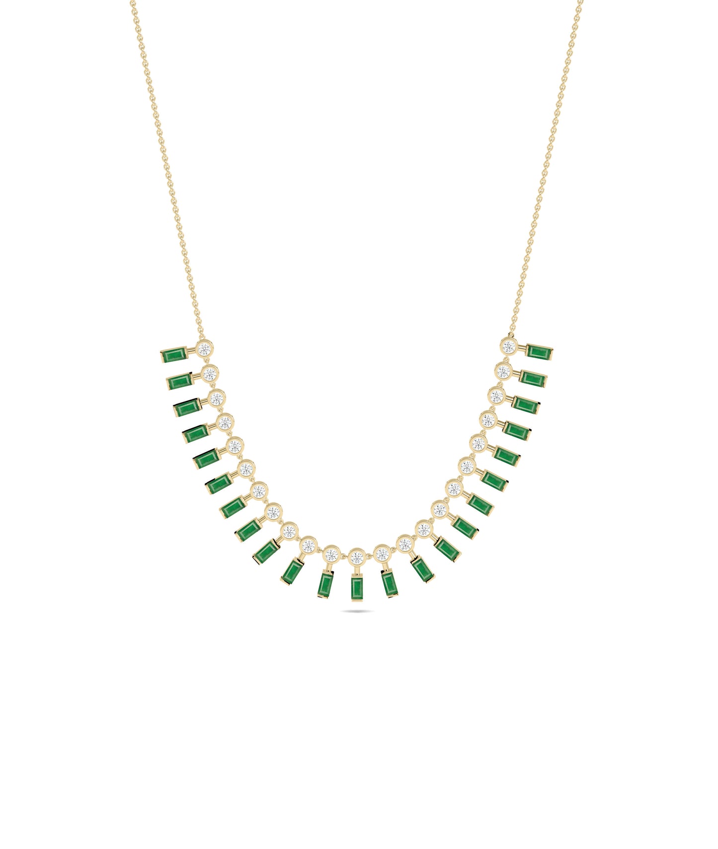 Birthstone and Diamond Layered Necklace | Diamond Necklace