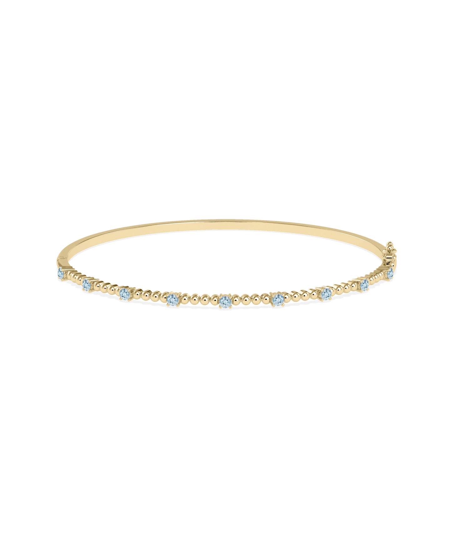 Birthstone Bubble Straight Line Bangle