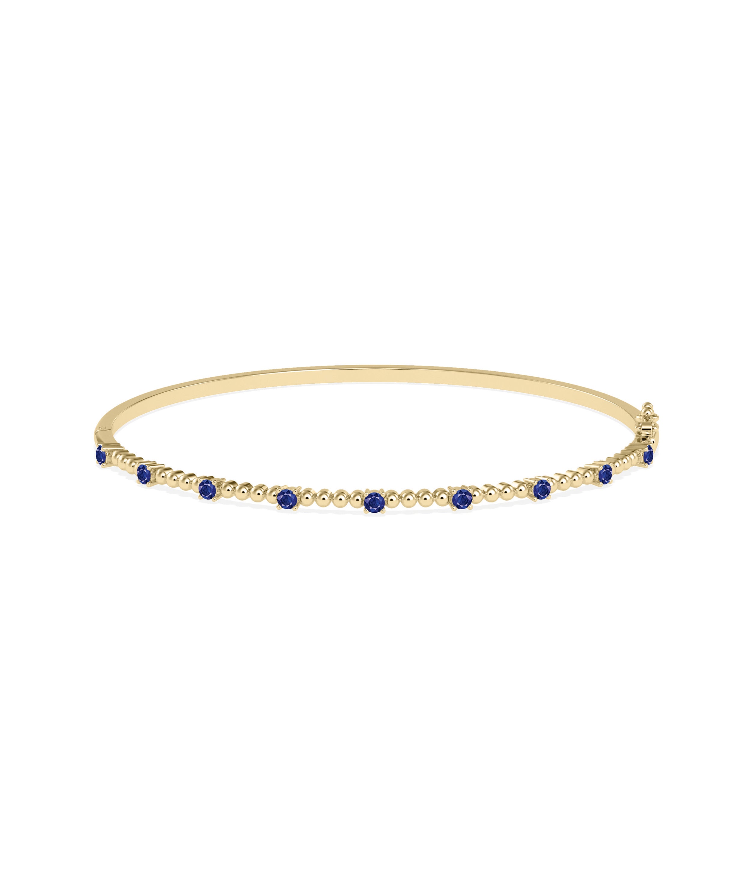 Birthstone Bubble Straight Line Bangle