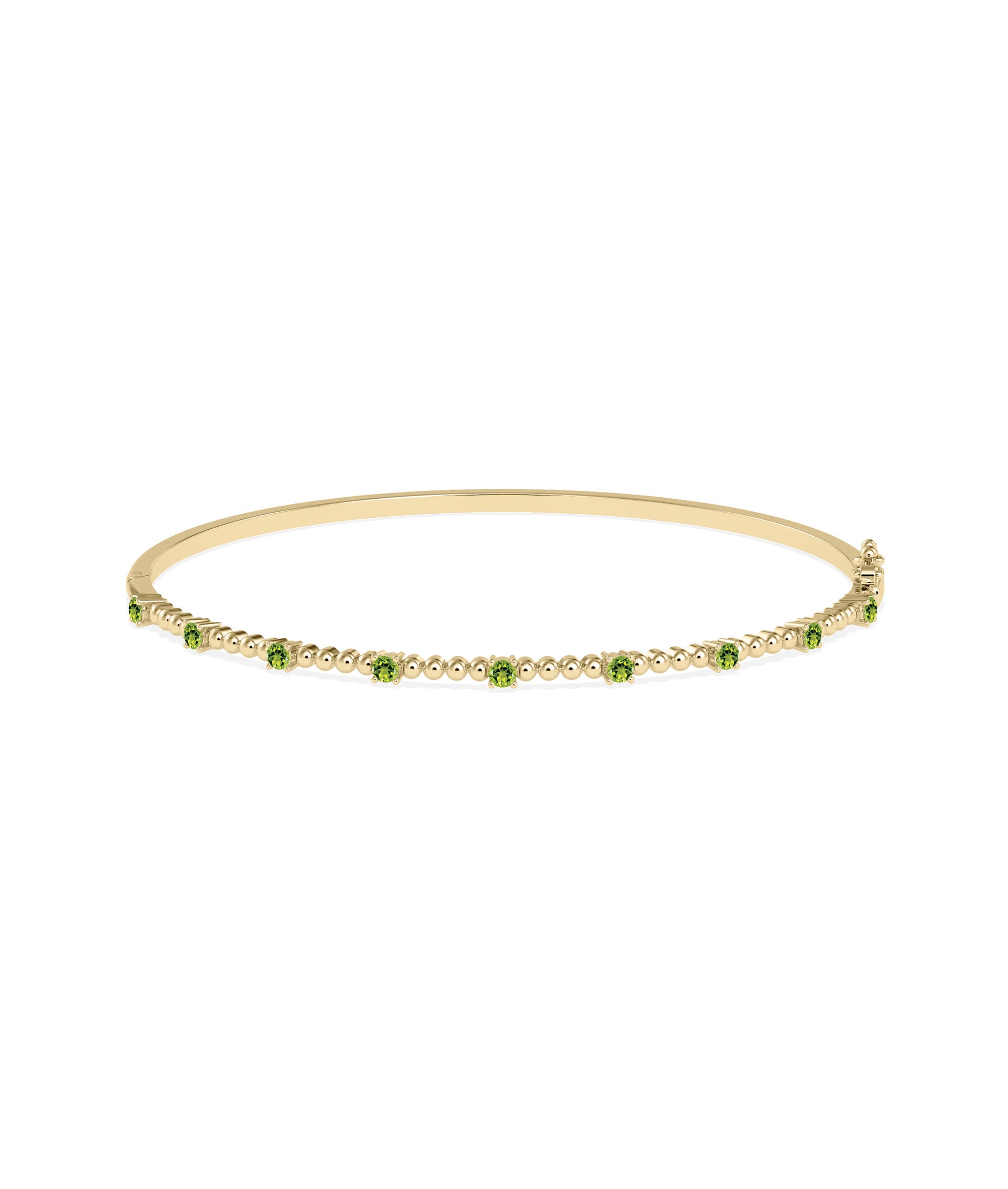 Birthstone Bubble Straight Line Bangle | Diamond Bangles