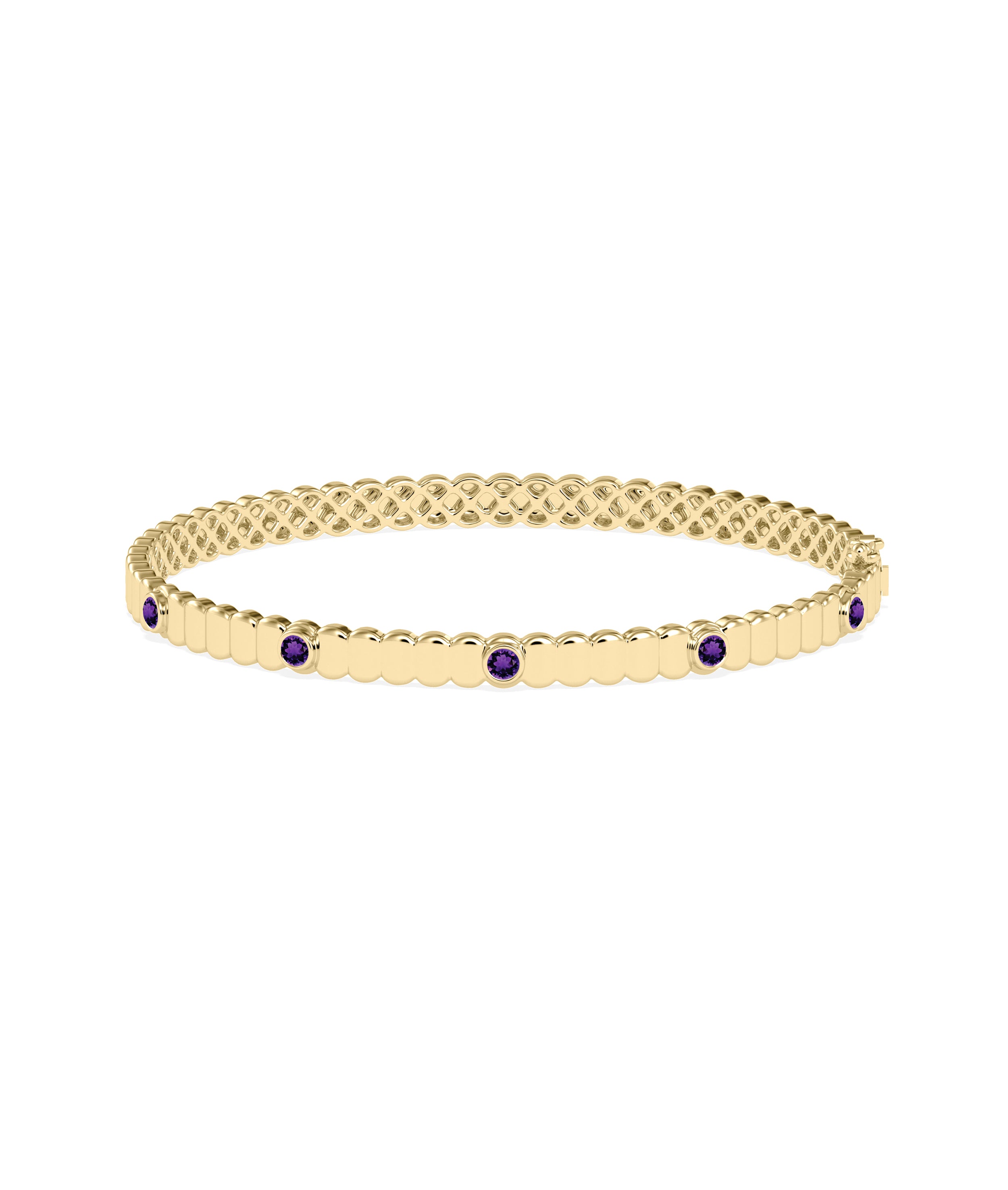 Birthstone Groove Bangle | Gold And Diamond Bangles Online