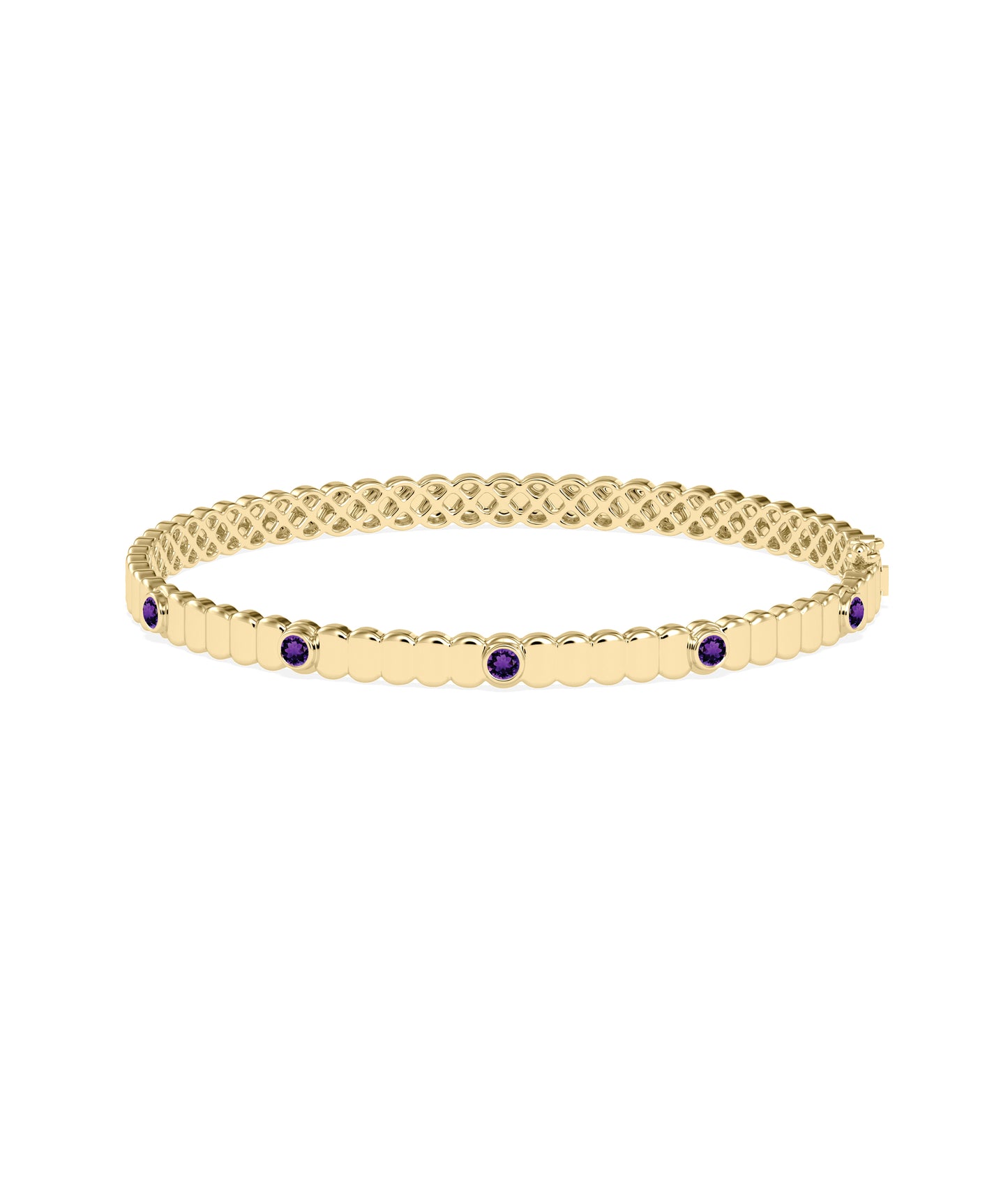 Birthstone Groove Bangle | Gold And Diamond Bangles Online