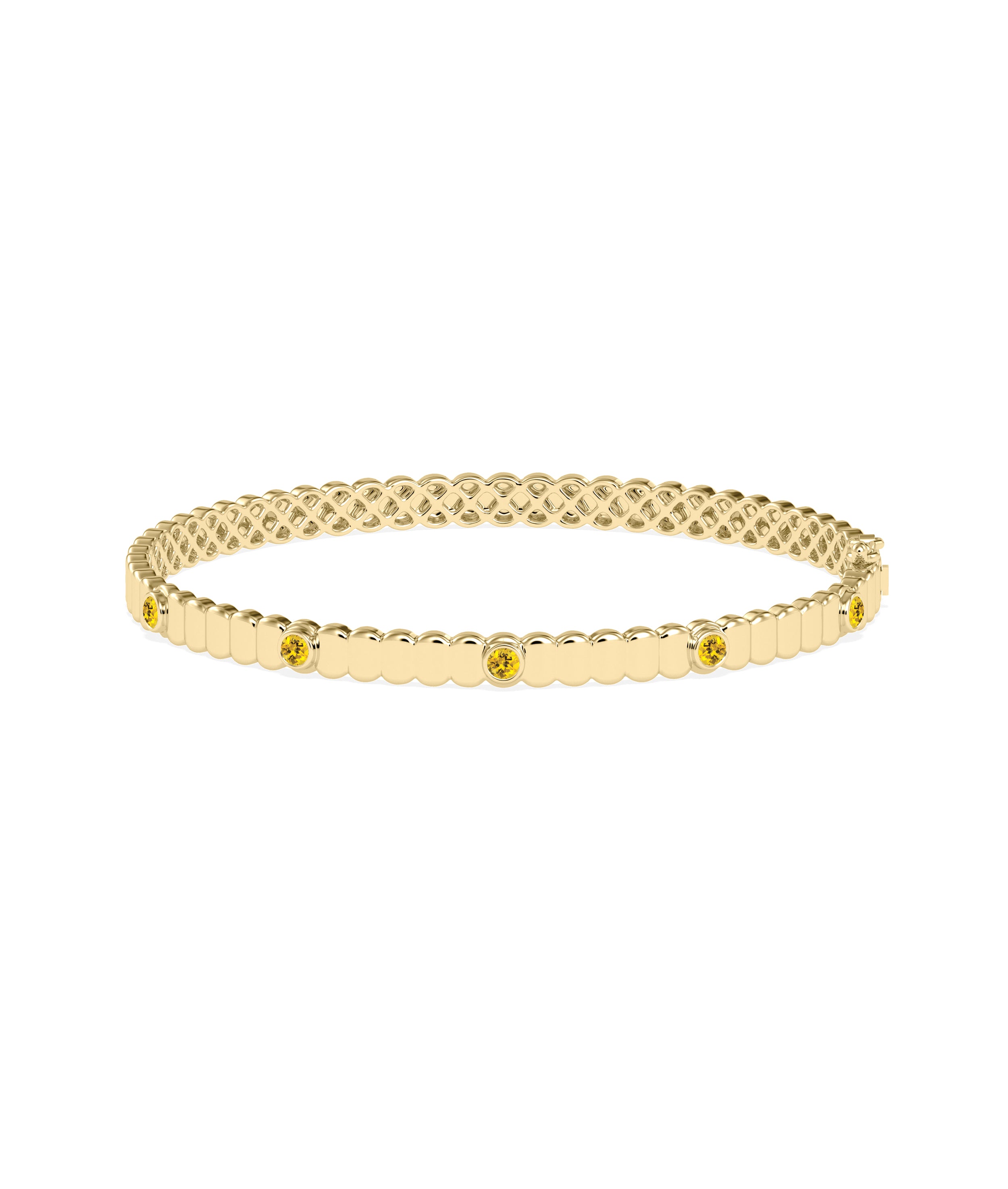 Birthstone Groove Bangle | Gold And Diamond Bangles Online