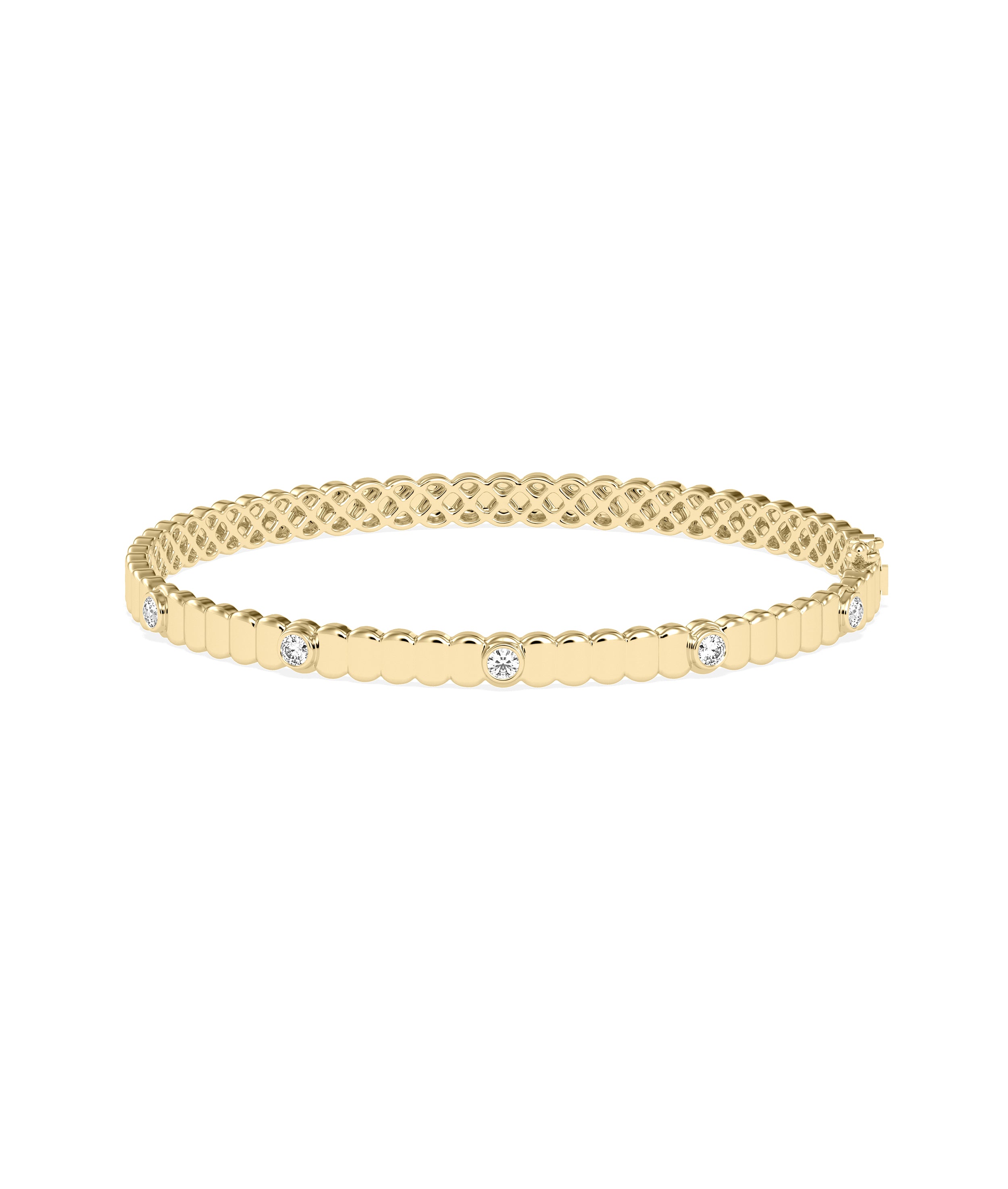 Birthstone Groove Bangle | Gold And Diamond Bangles Online