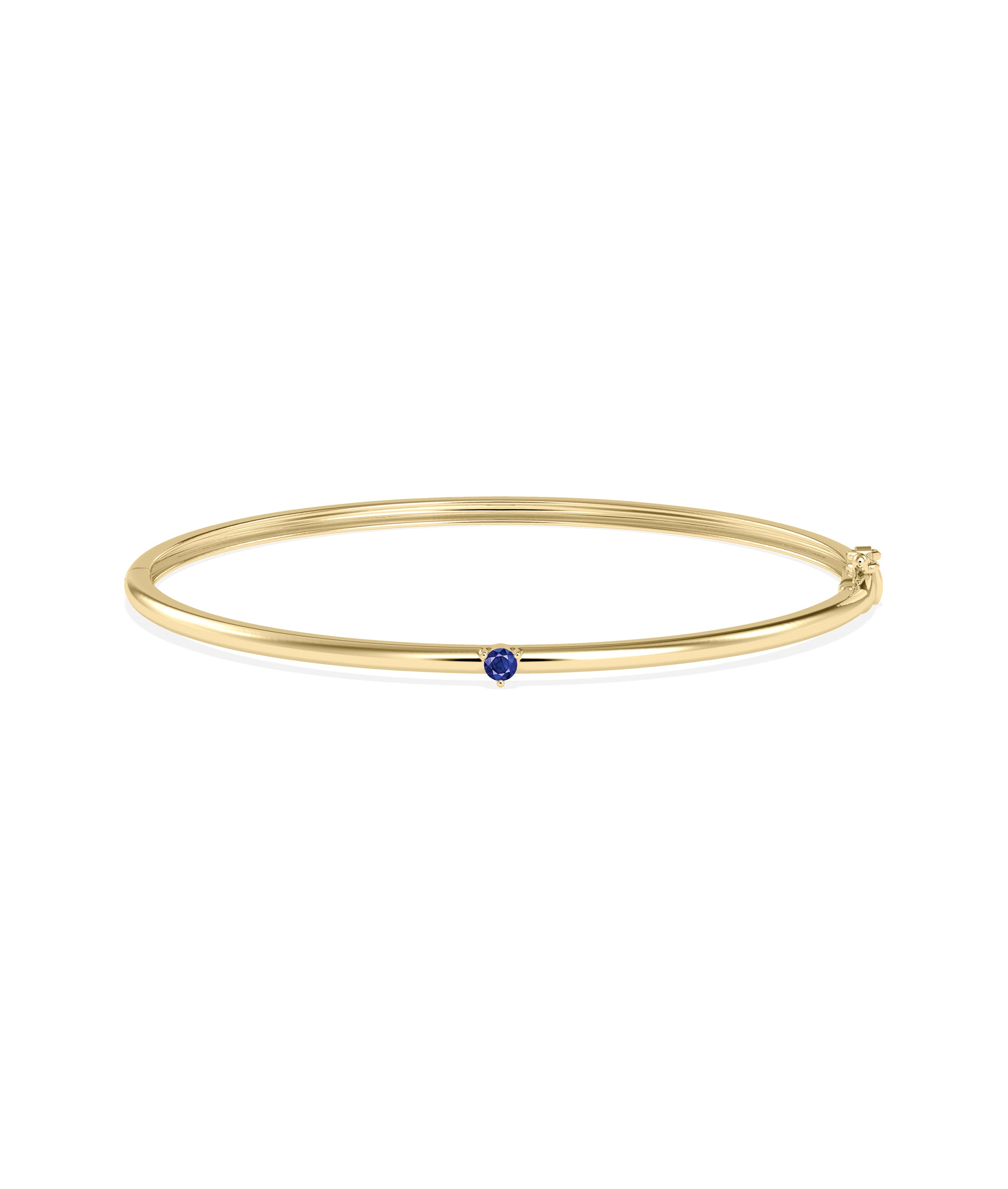 Birthstone Solitaire Bangle