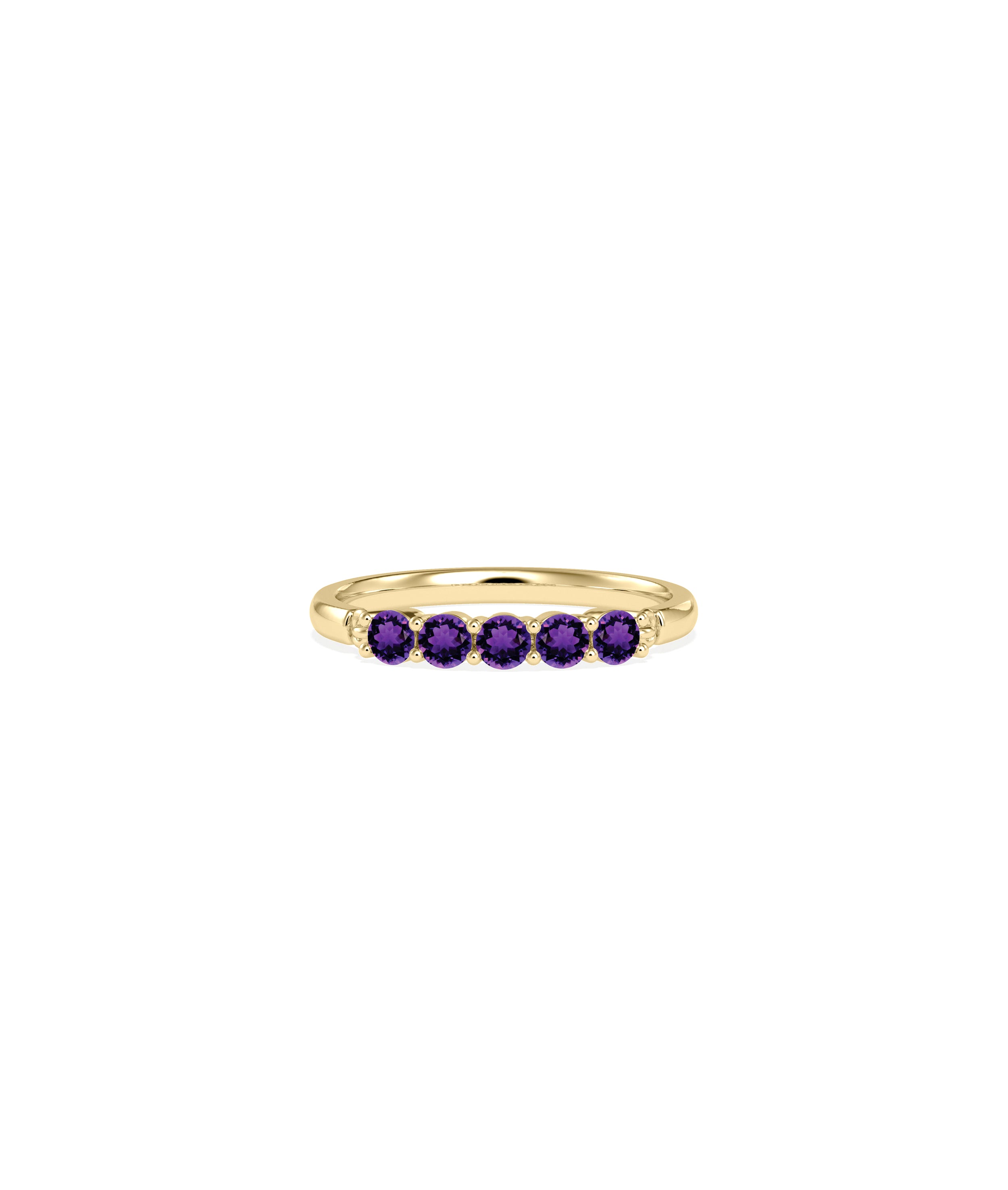 5 Stone Birthstone Ring - Chic Everyday Jewelry