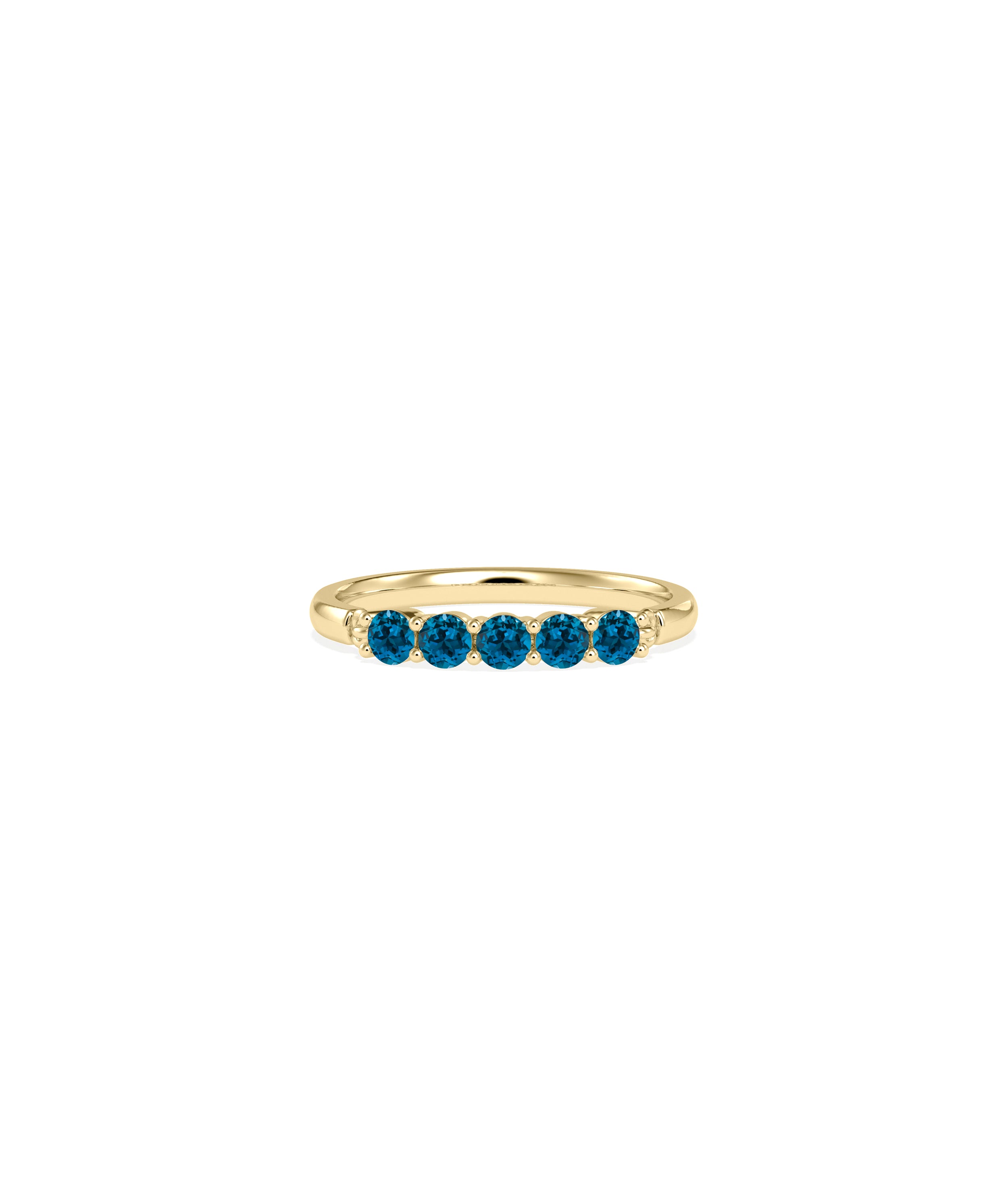 5 Stone Birthstone Ring - Chic Everyday Jewelry