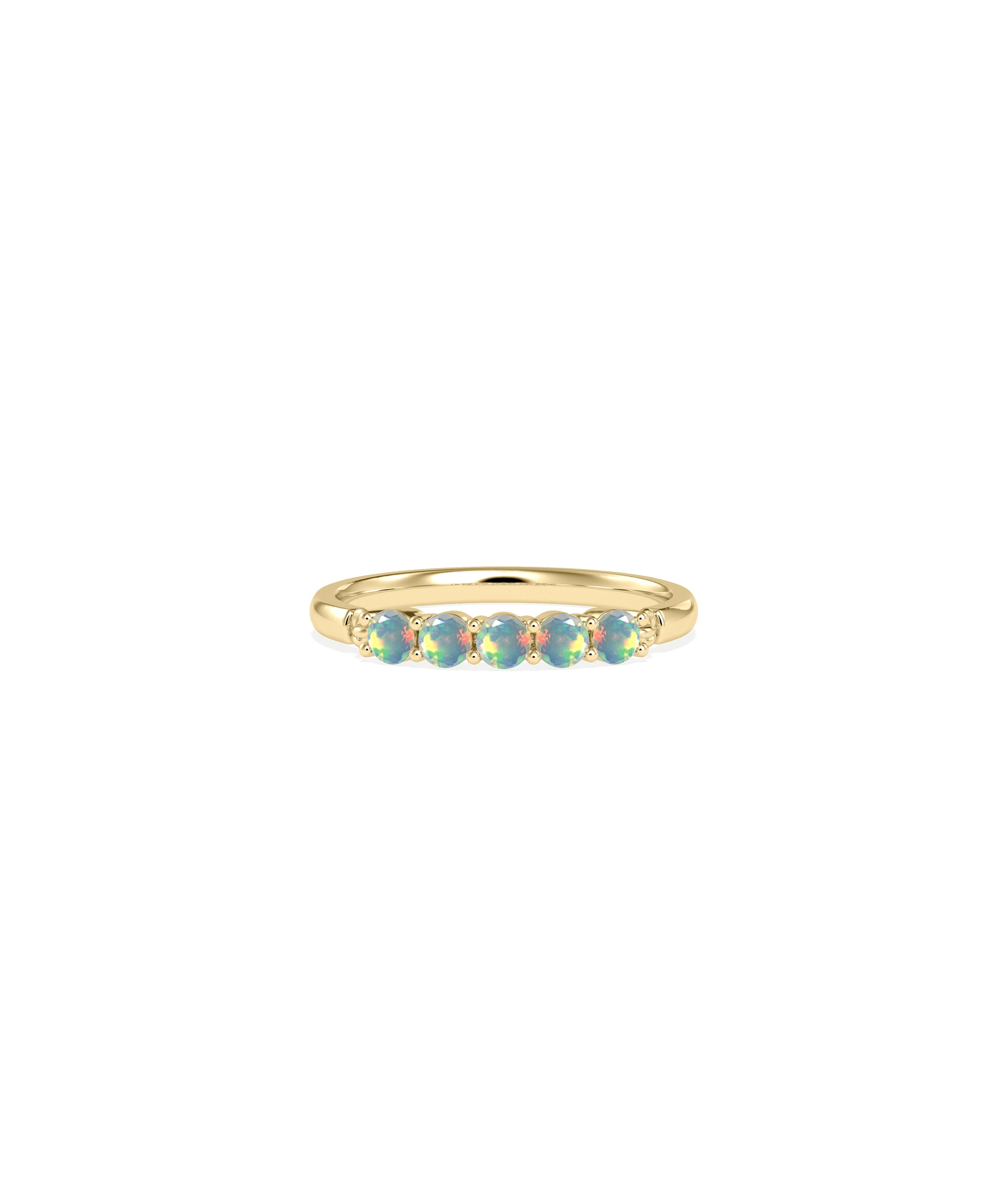 5 Stone Birthstone Ring - Chic Everyday Jewelry