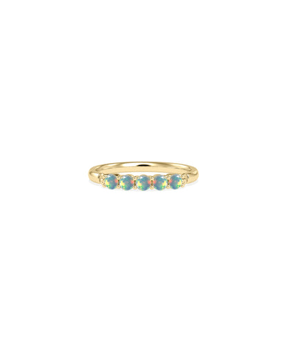 5 Stone Birthstone Ring - Chic Everyday Jewelry