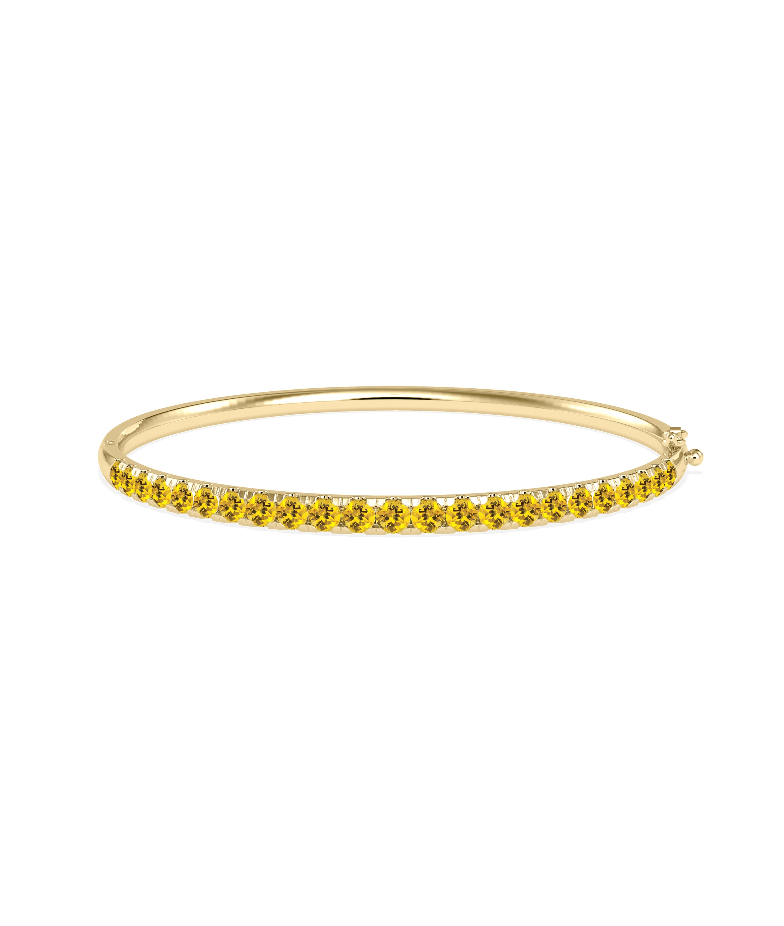 "Straight Line Birthstone Bangle - Elegant Diamond Bangle for Every Occasion"