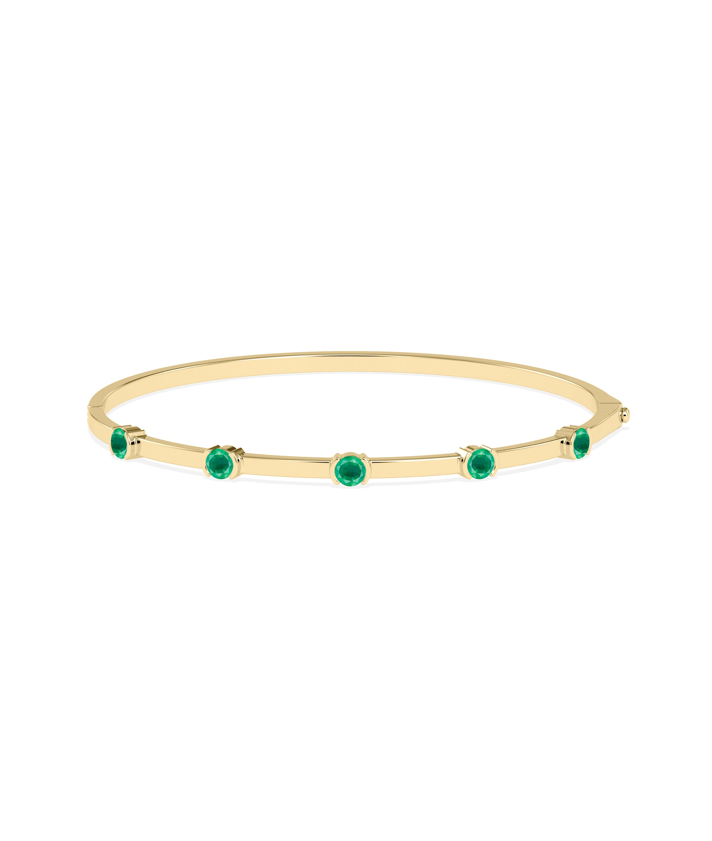 Birthstone Station Bangle | Diamond Bangle